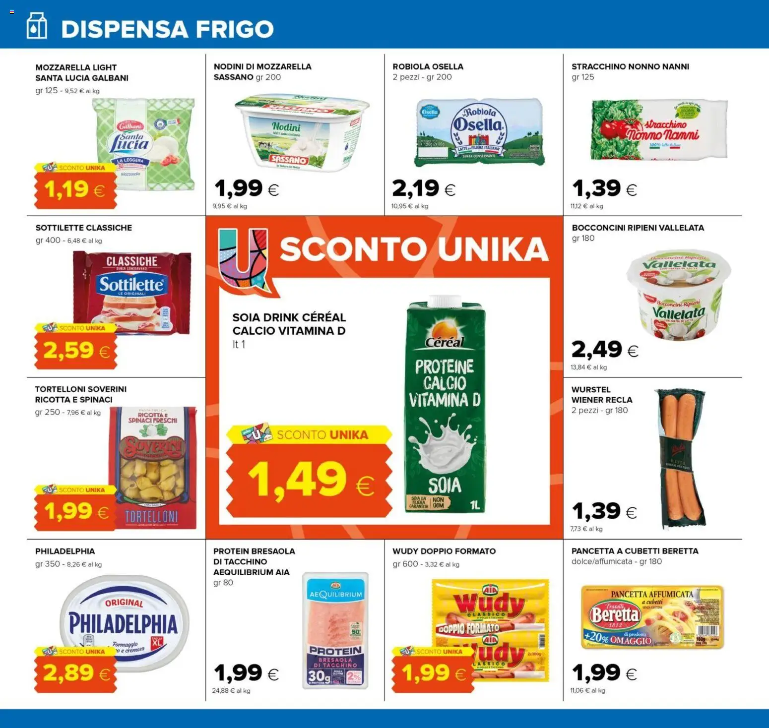 Volantino Oasi del 02/07/2026 | Pagina: 16 | Prodotti: Pancetta, Mozzarella, Formaggio, Robiola