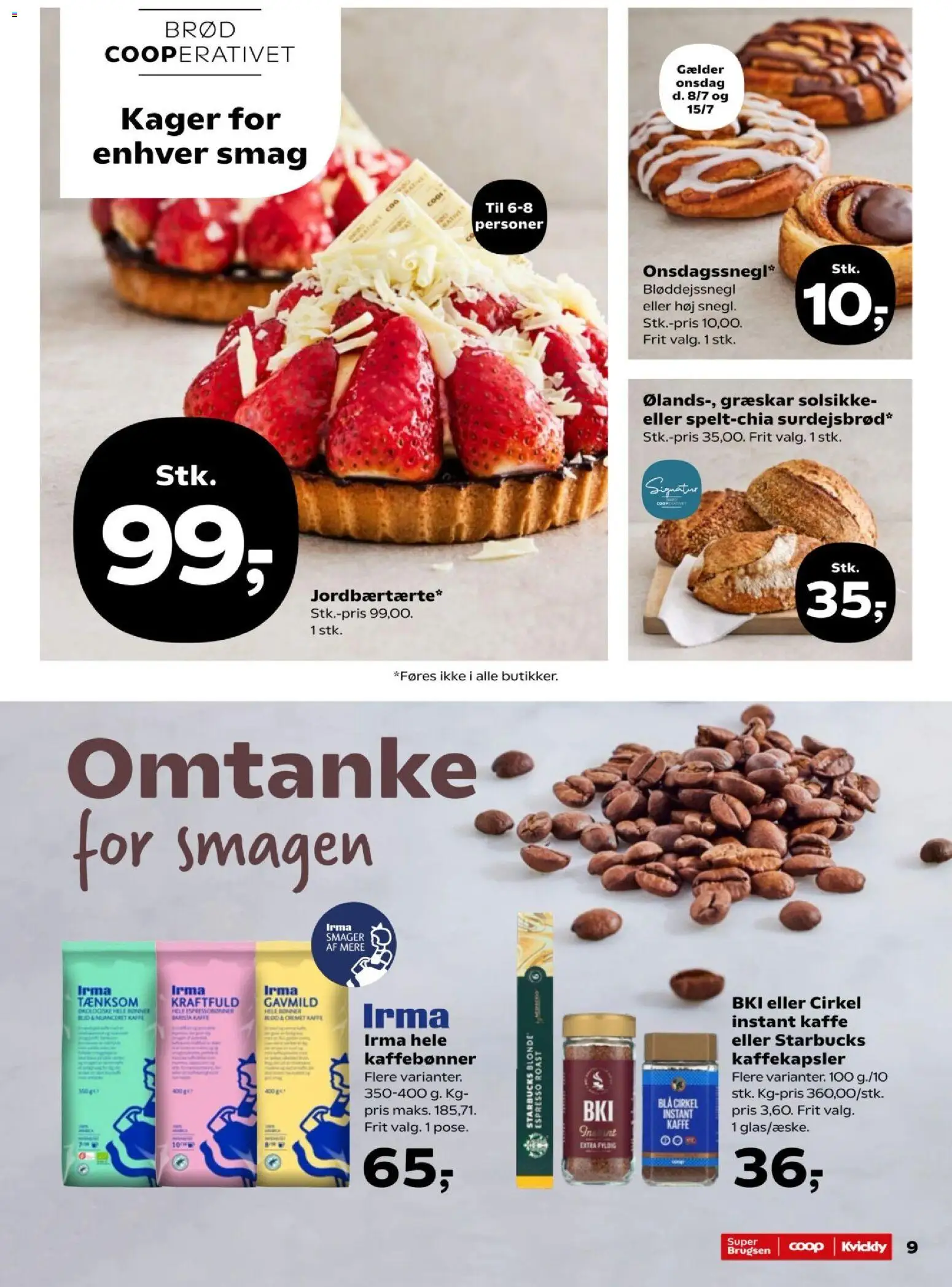 Kvickly tilbudsavis – gyldig fra 02/07/2026 | Side: 11 | Produkter: Brød, Kaffe, Græskar, Kager