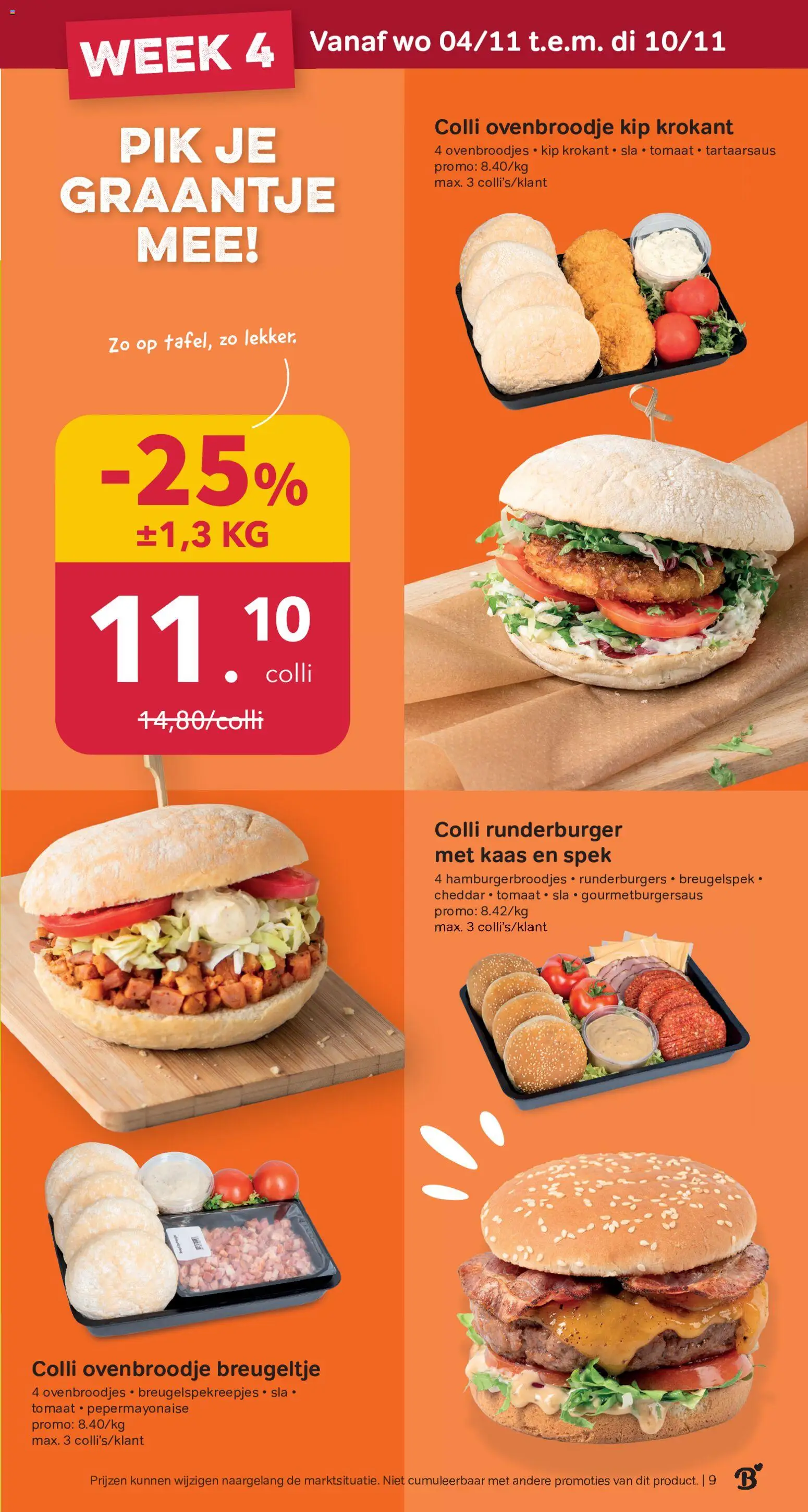 {H1} | Pagina: 9 | Producten: Cheddar, Tomaat, Tartaarsaus, Kaas