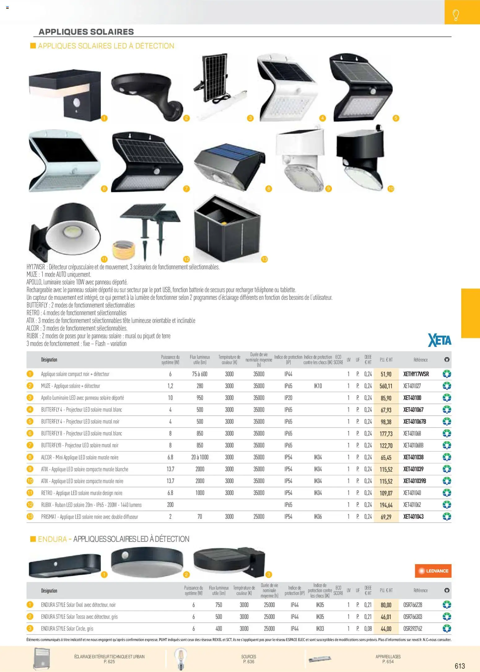 {H1} | Page: 105 | Produits: Éclairage, Applique LED, Projecteur led solaire, Ruban LED