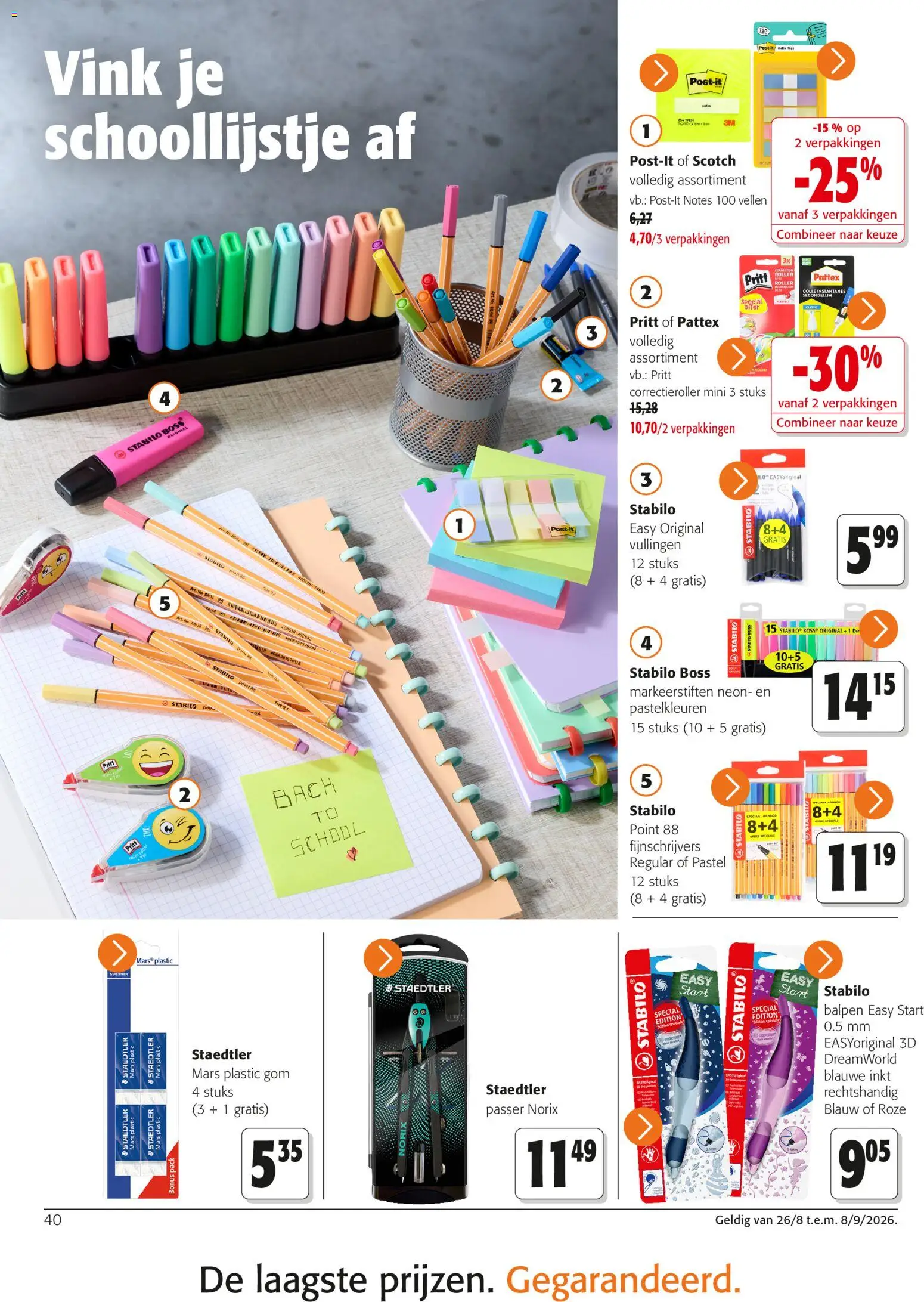 {H1} | Pagina: 40 | Producten: Mars, Markeerstiften