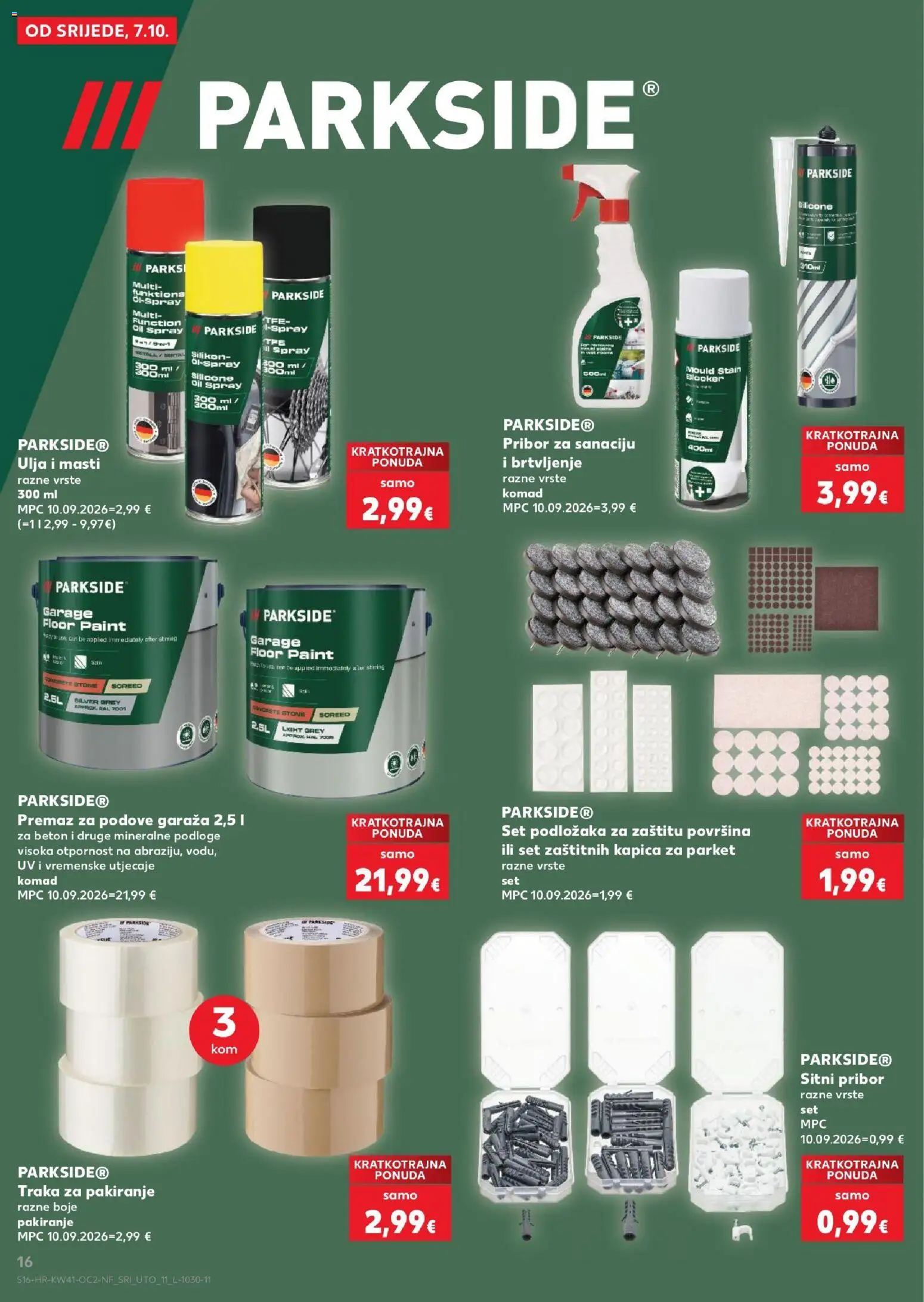 Kaufland katalog | vrijedi od 07.10.2026 | Stranica: 16 | Proizvodi: Parkside