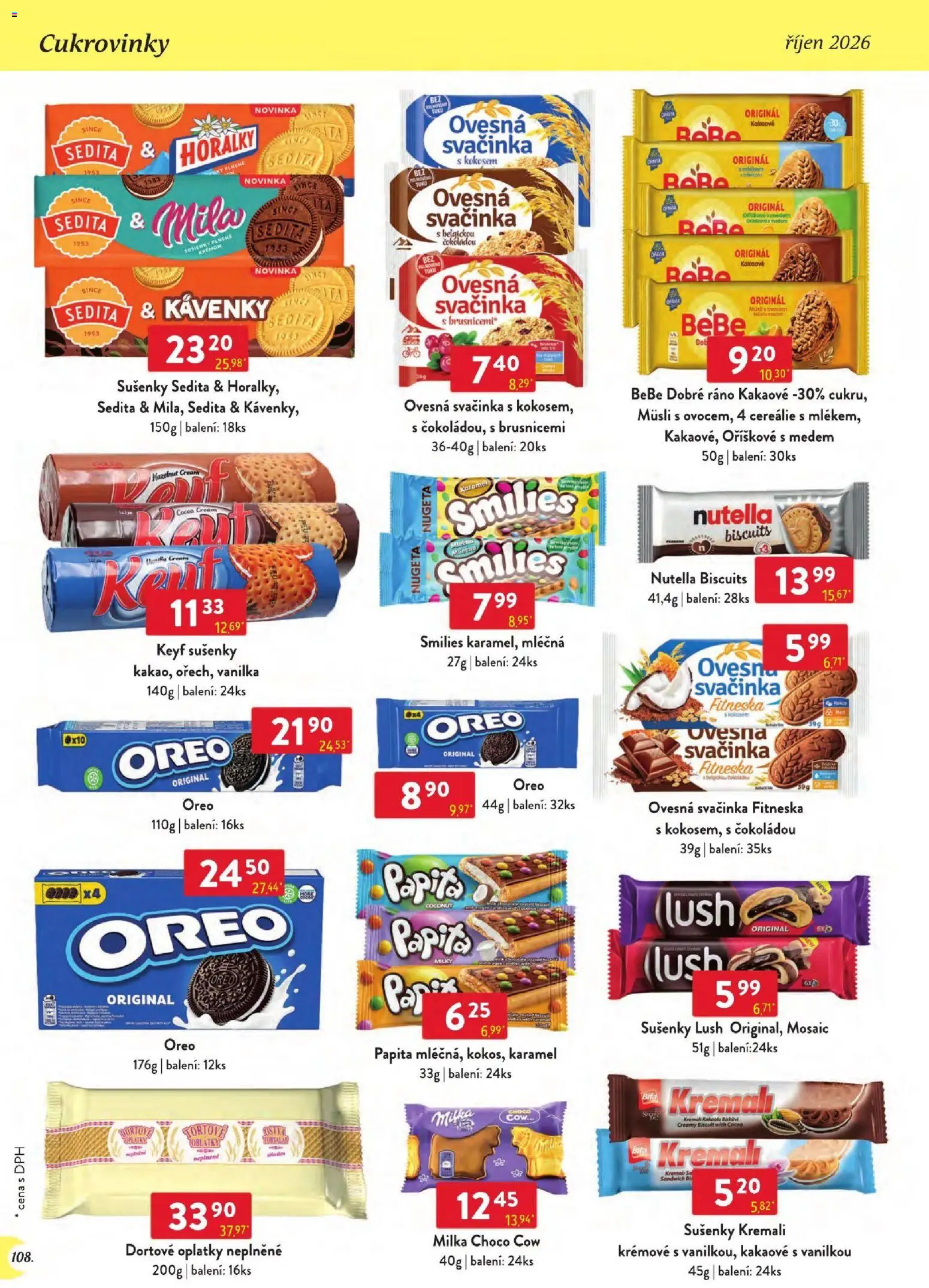 Astur & Qanto leták - Velkoobchod 10/2026 od 01.10.2026 | Strana: 108 | Produkty: Milka, Nugeta, Müsli, Nutella