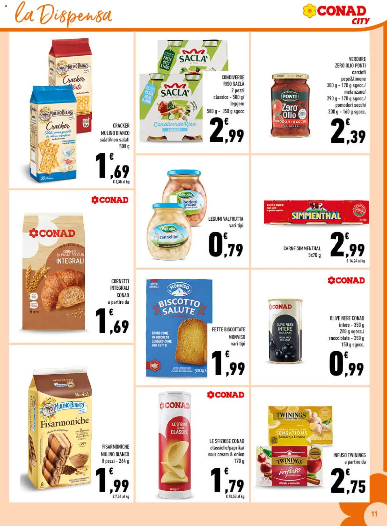 Volantino Conad del 20.05.2026 | Pagina: 11 | Prodotti: Riso, Limone, Pasta, Fette biscottate