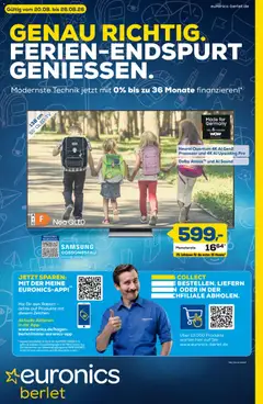 Euronics Prospekt Berlet ab 20.08.2026 gültig