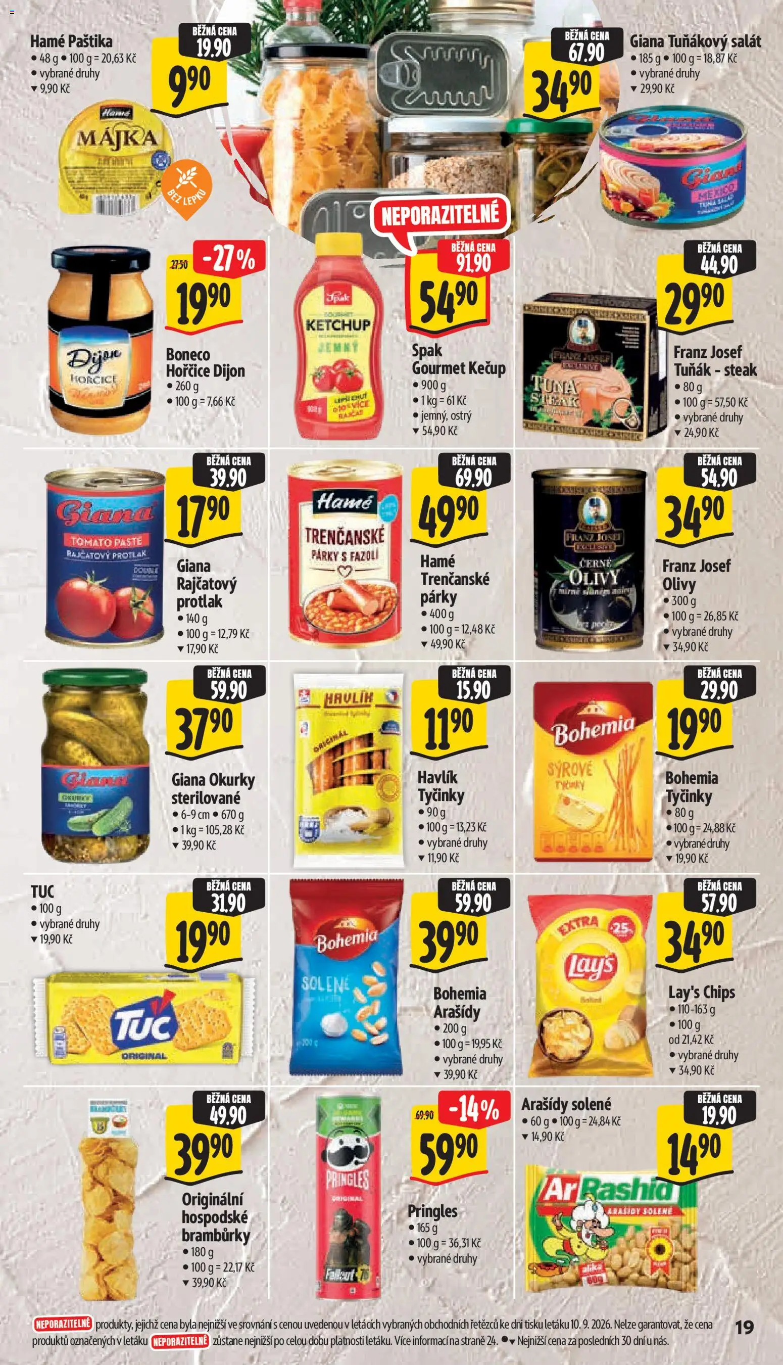 Albert leták - Supermarket -  	Frenštát pod Radhoštěm od 16.09.2026 | Strana: 33 | Produkty: Okurky, Pringles, Salát, Steak