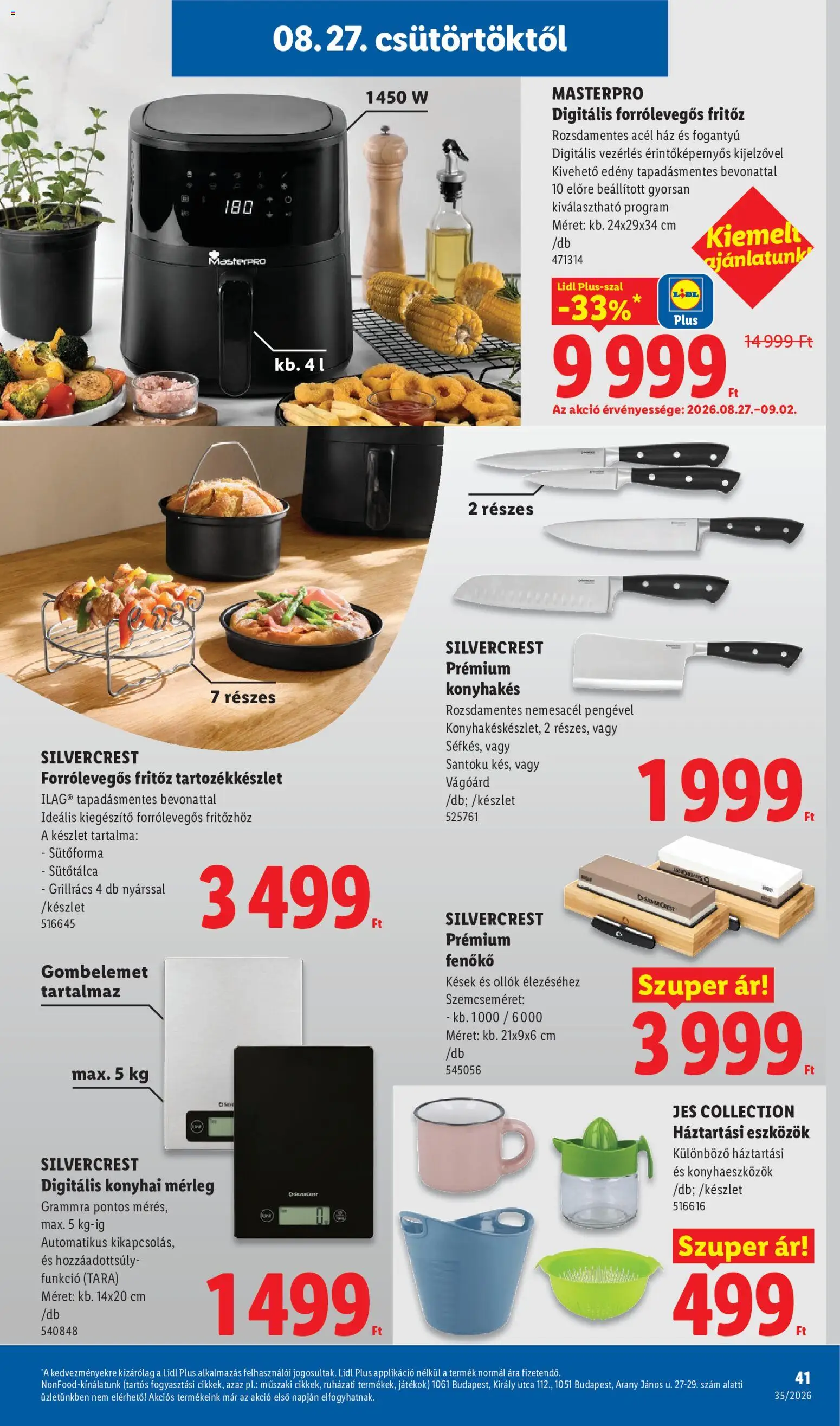 Lidl akciós ujság - amely érvényes a következő dátumtól: 2026.08.27. | Oldal: 41