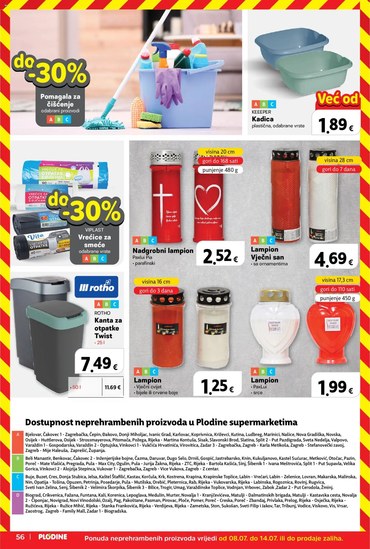 Plodine katalog | vrijedi od 08.07.2026 | Stranica: 56 | Proizvodi: Lampion, Sat