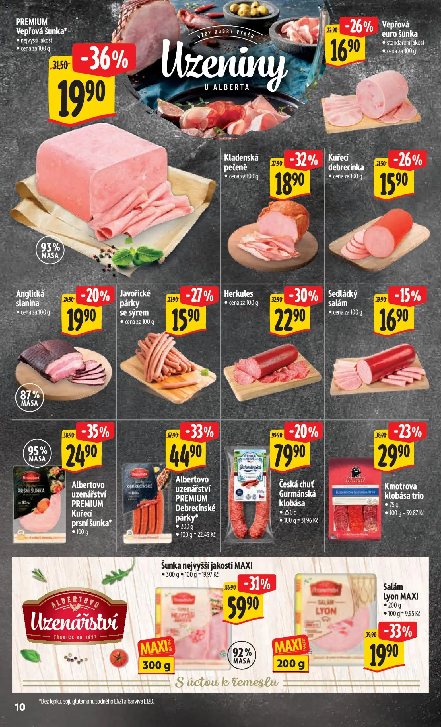 Albert leták - Hypermarket od 06.05.2026 | Strana: 18 | Produkty: Salám, Šunka, Klobása, Slanina