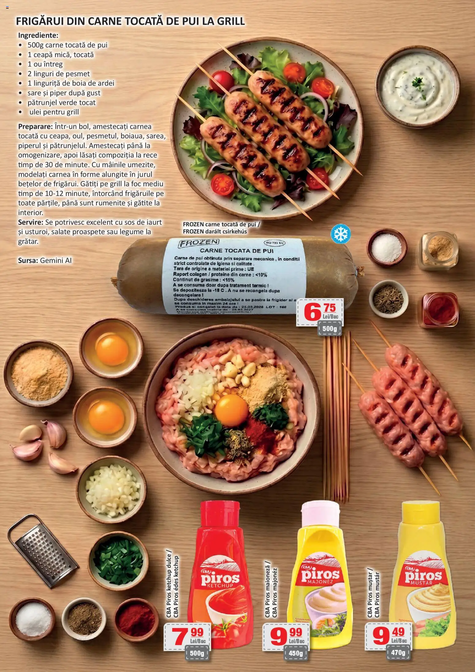 Noul catalog CBA – valabil de la 08.05.2026 | Pagină: 9 | Produse: Pătrunjel, Carne tocată, Ketchup, Piper