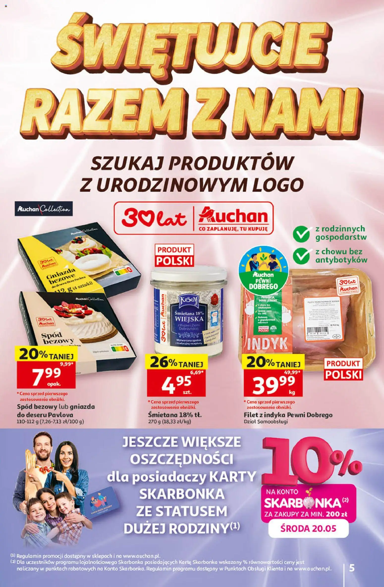 Auchan gazetka - 30 Lat Hipermarket od 14.05.2026 | Strona: 5