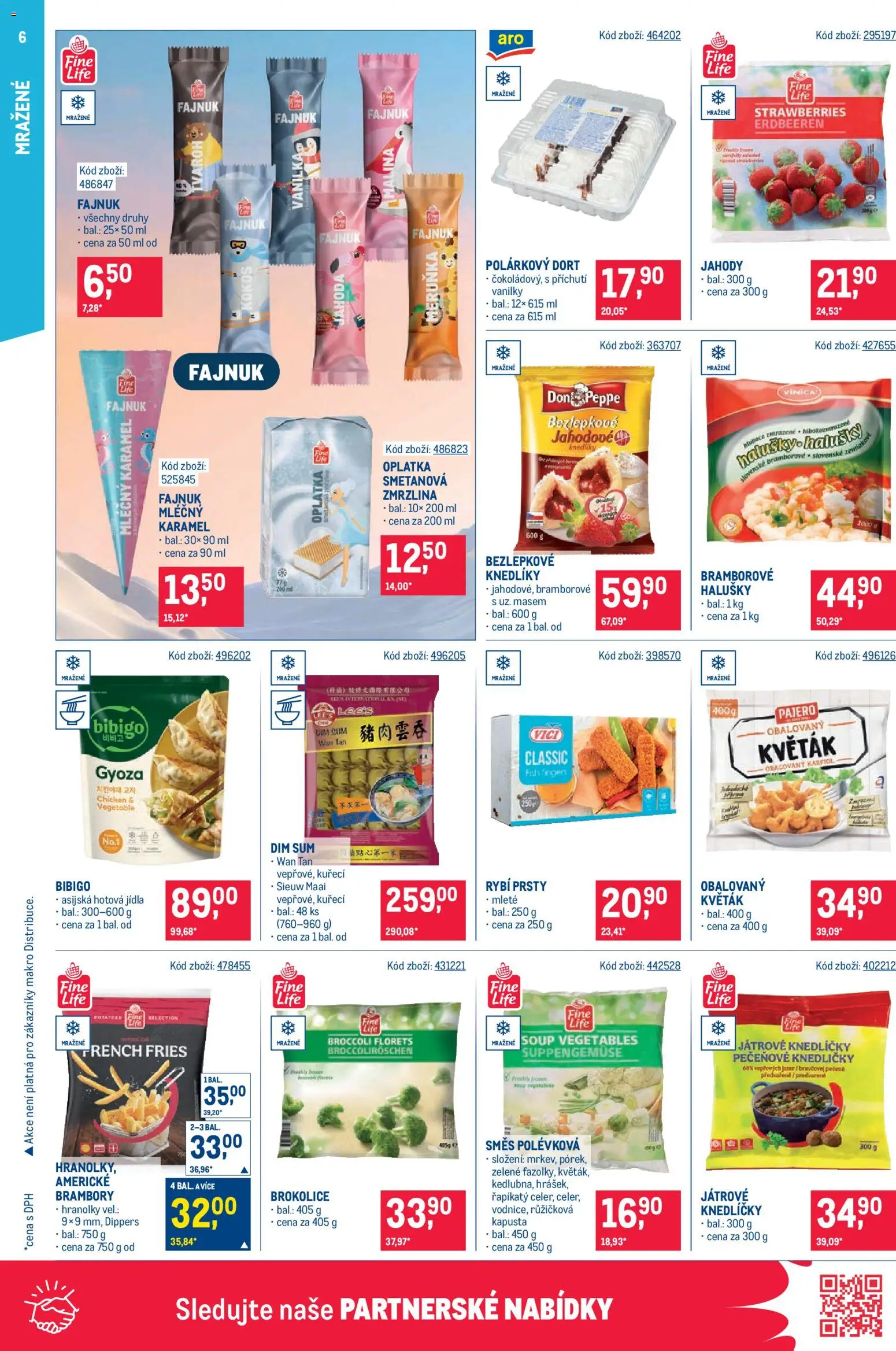 Makro leták - Maloobchod od 15.07.2026 | Strana: 6 | Produkty: Hotová jídla, Rybí prsty, Kapusta, Kokos