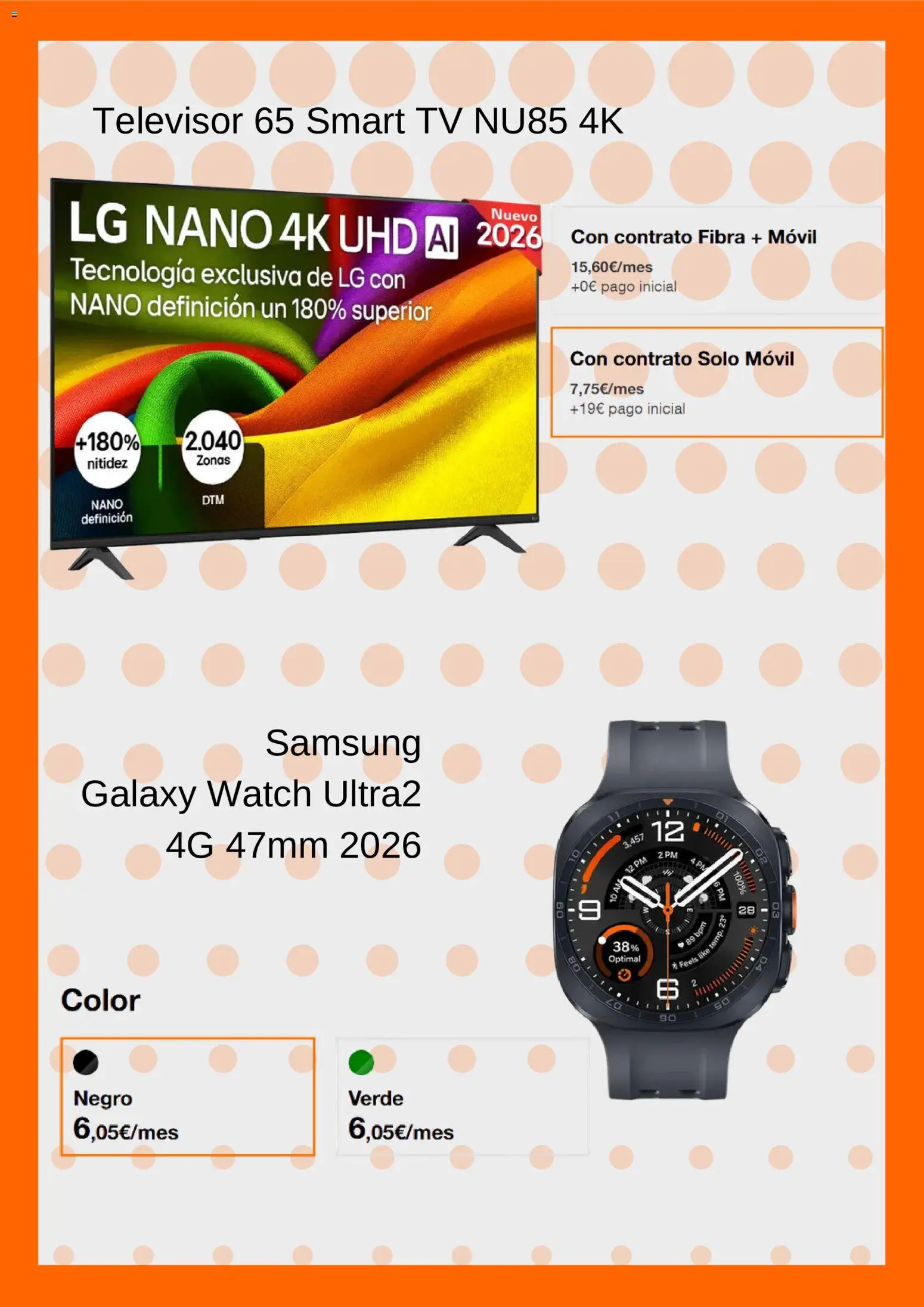 Orange ofertas │ válido desde el 25/07/2026 | Página: 6 | Productos: Móvil, Televisor
