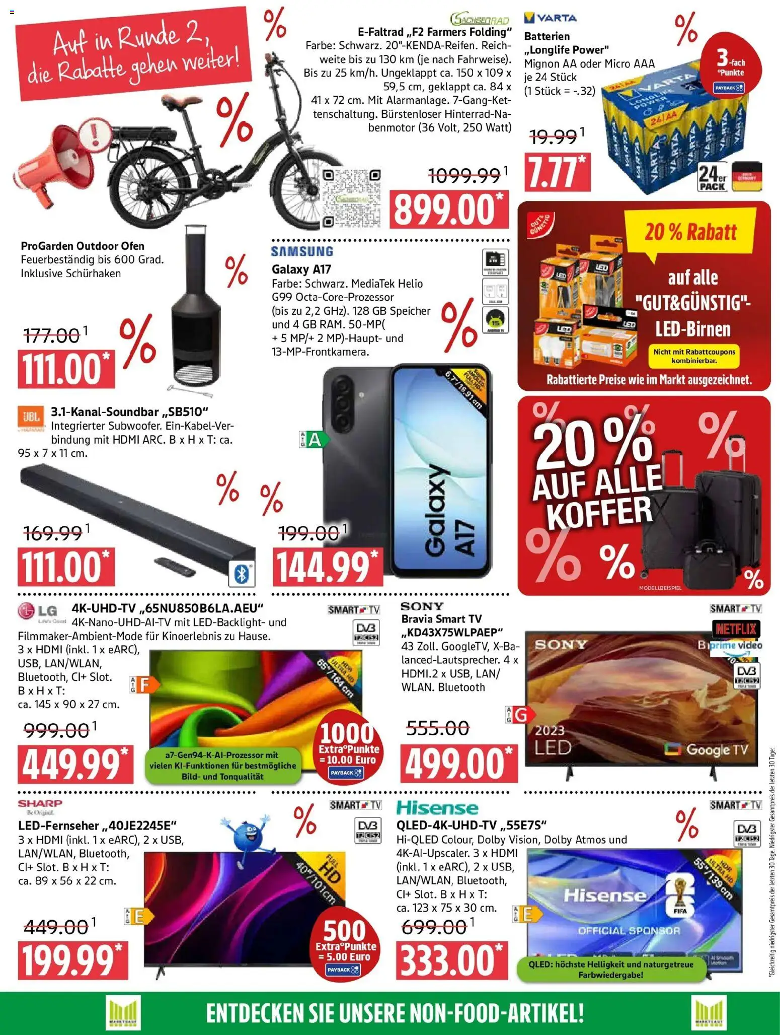 Marktkauf Prospekt Prenzlau (ab 14.09.2026) » Angebote online | Seite: 11 | Produkte: Sony, Ofen, Samsung, TV