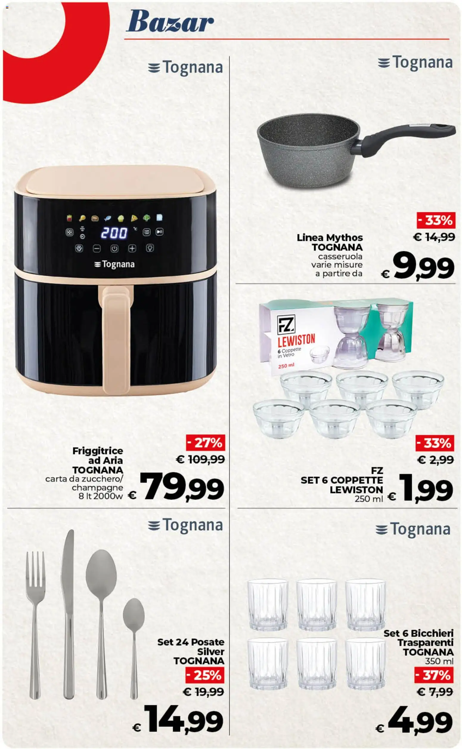 Volantino COOP del 30/06/2026 | Pagina: 45 | Prodotti: Posate, Champagne, Casseruola, Friggitrice