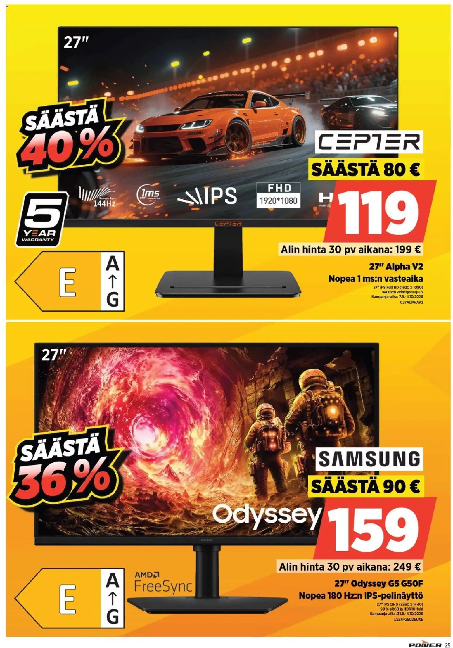Power tarjoukset – voimassa 21/09/2026 alkaen | Sivu: 25