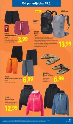 CRIVIT Sportska jakna, Komad. Veličine za nju: 36-46 (S-L) za njega: 48-58 (M-XL) - Pregled kataloga iz trgovine Lidl, vrijedi od 18.05.2026 | Stranica: 25