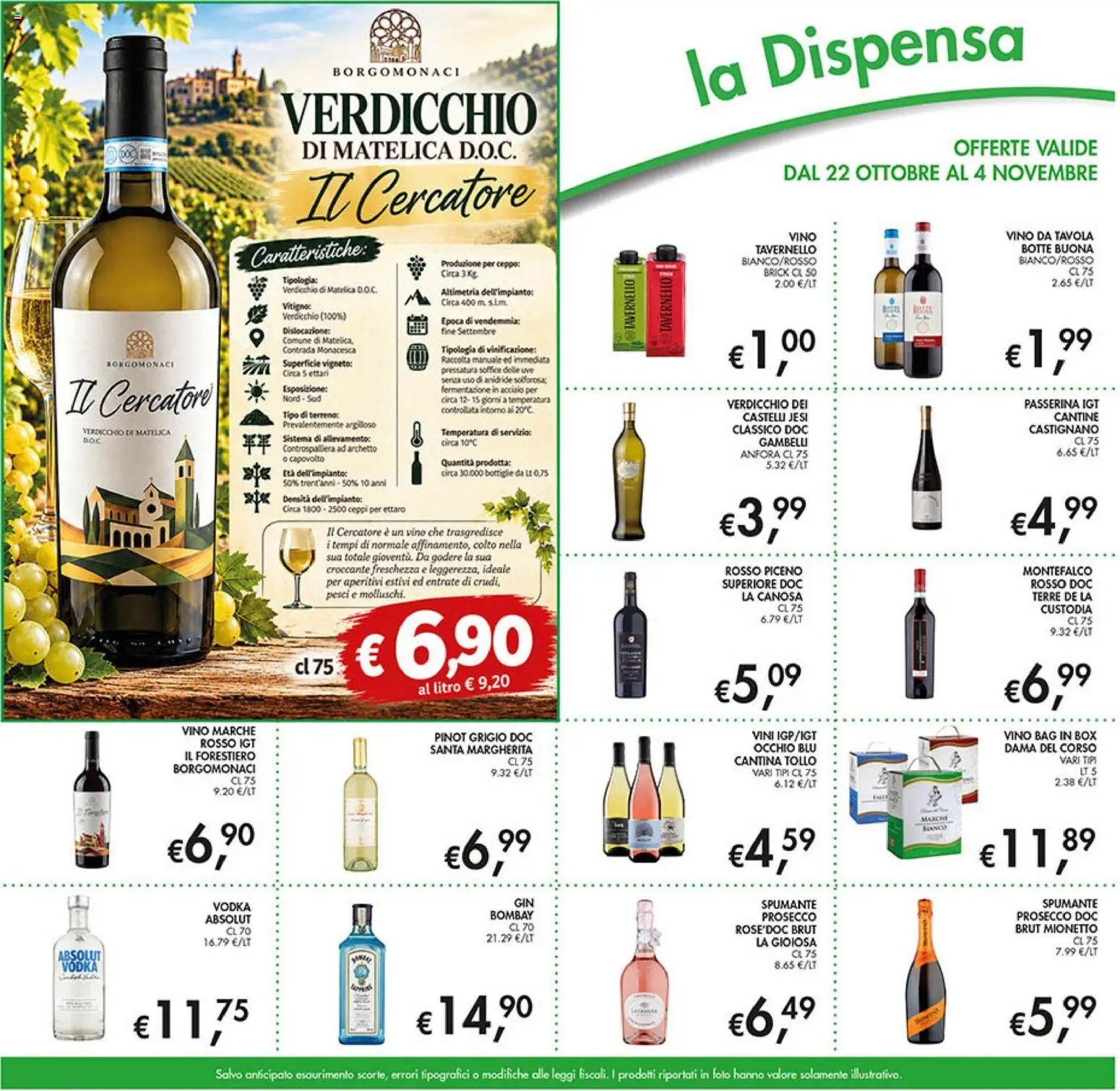 Volantino Coal del 22/10/2026 | Pagina: 15 | Prodotti: Vodka, Prosecco, Vino, Mionetto