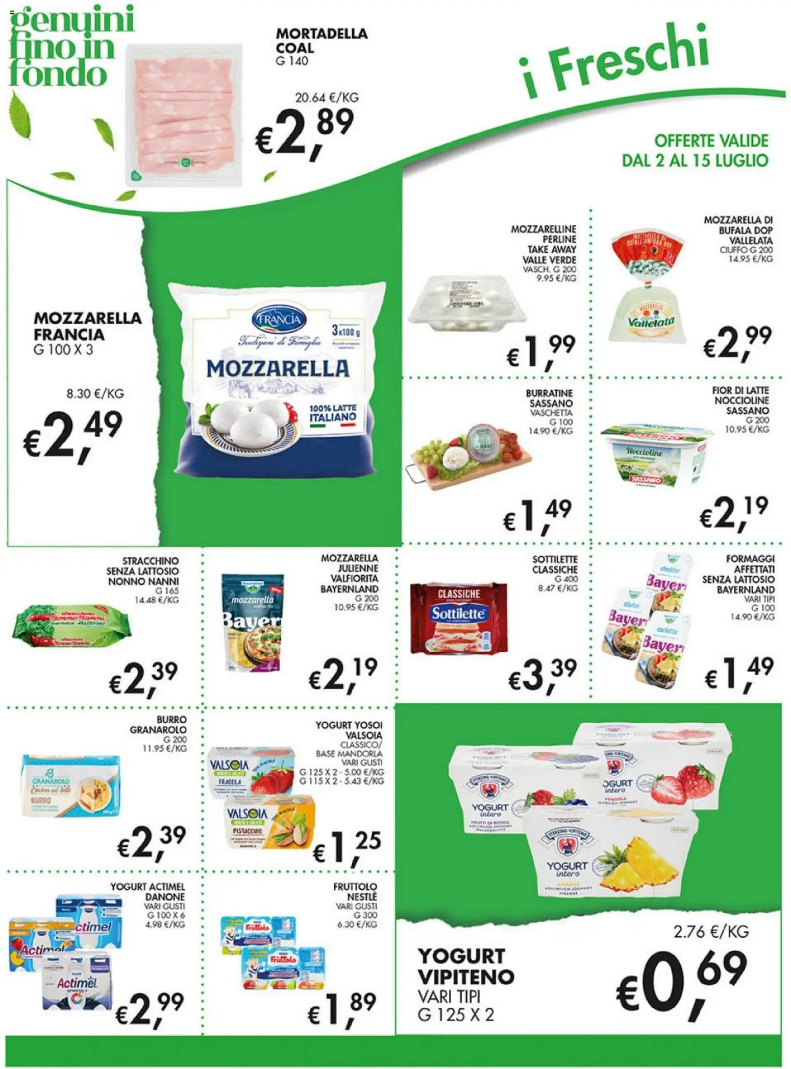 Volantino Coal del 02/07/2026 | Pagina: 6 | Prodotti: Mozzarella, Latte, Burro, Stracchino
