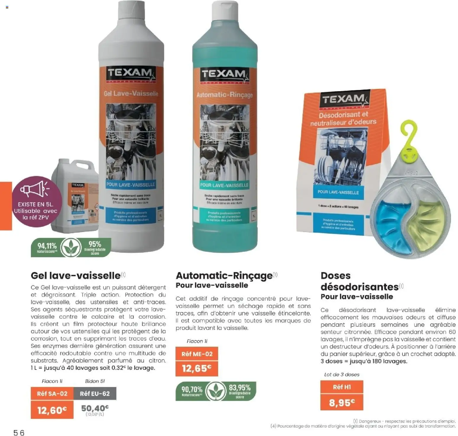 {H1} | Page: 56 | Produits: Désodorisant, Détergent, Panier
