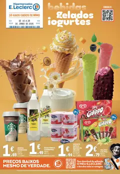 Pré-visualização E.Leclerc folheto Bebidas, Gelados e Iogurtes válido de 16.06.2026