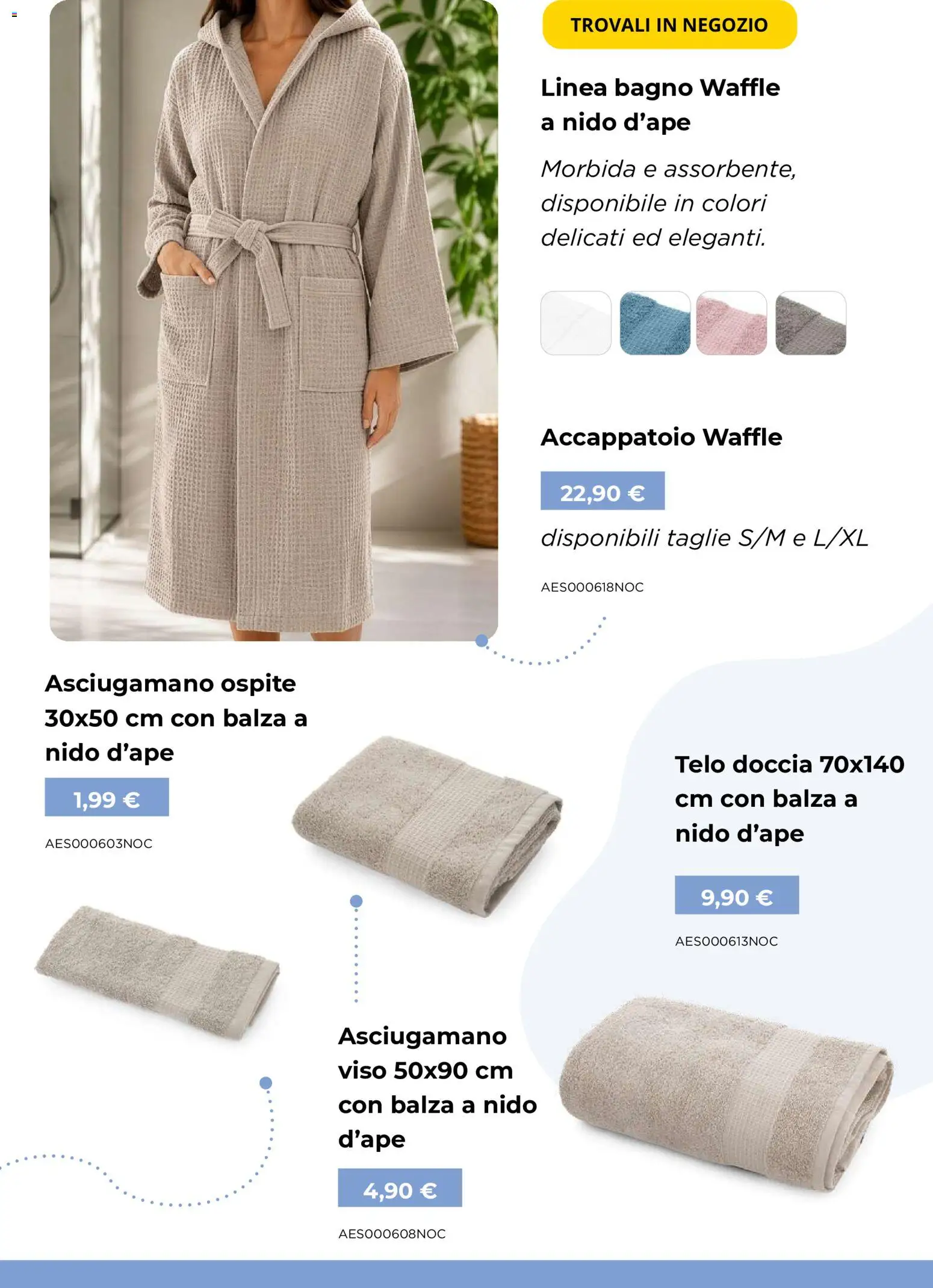 Volantino Kasanova del 08/10/2026 | Pagina: 15 | Prodotti: Accappatoio, Asciugamano, Bagno, Doccia