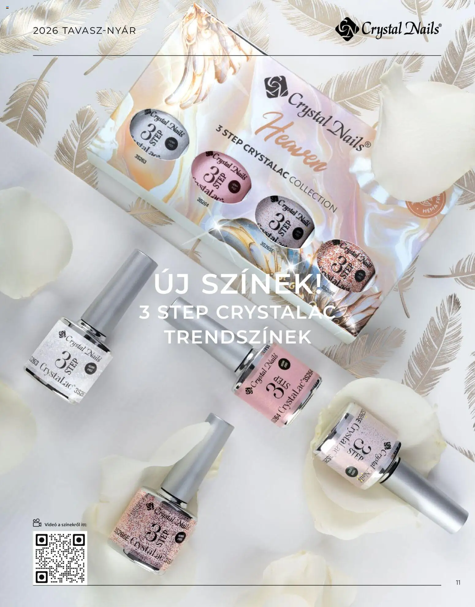 Crystal Nails akciós ujság - amely érvényes a következő dátumtól: 09.03.2026 | Oldal: 11 | Termékek: Videó