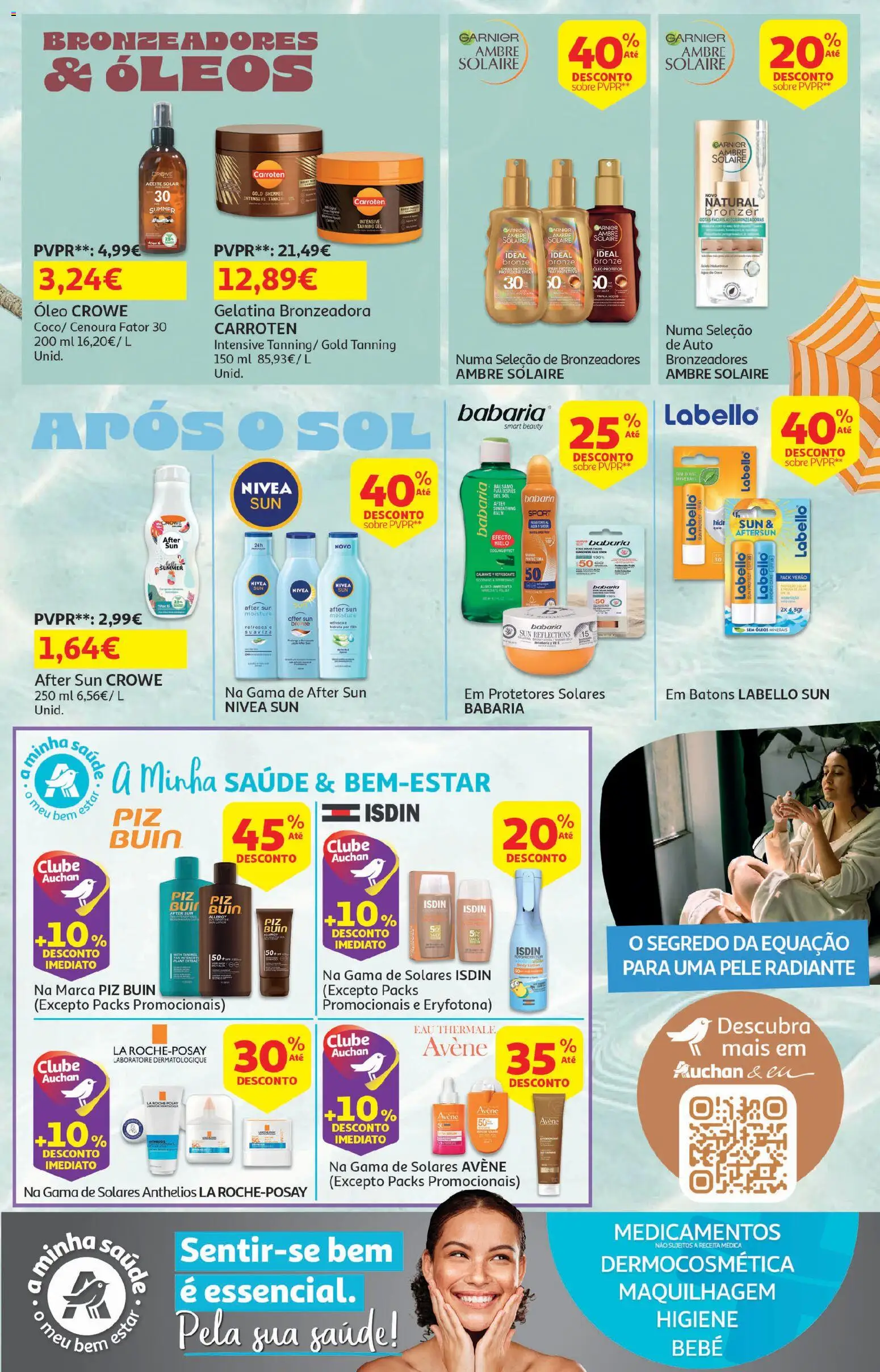 Auchan - Férias de Verão  - Viagem e Praia │ válido de 16.06.2026 | Página: 15 | Produtos: Agua, Gelatina, Óleo, Cenoura