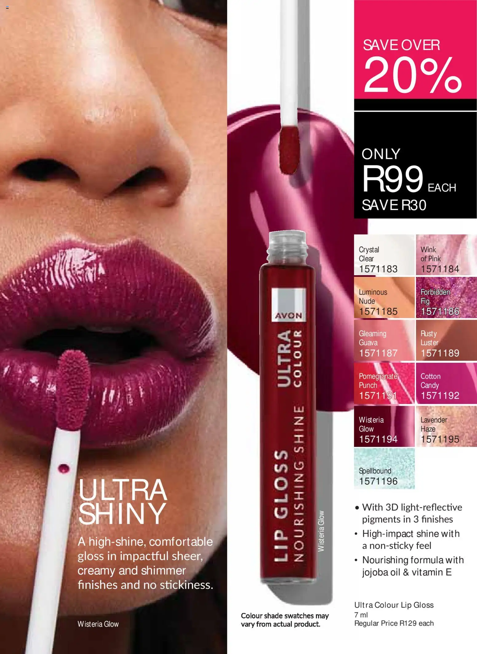 New Avon catalogue – valid from 01/10/2026 | Page: 35 | Products: Gloss, Pomegranate, Oil, Lip gloss