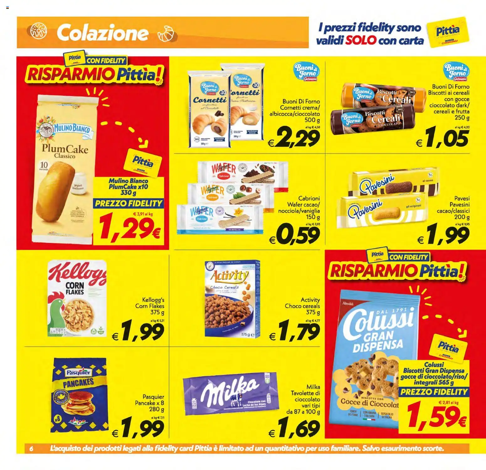 Volantino SuperConveniente del 11/09/2026 | Pagina: 6 | Prodotti: Vaniglia, Frutta, Plumcake, Cacao