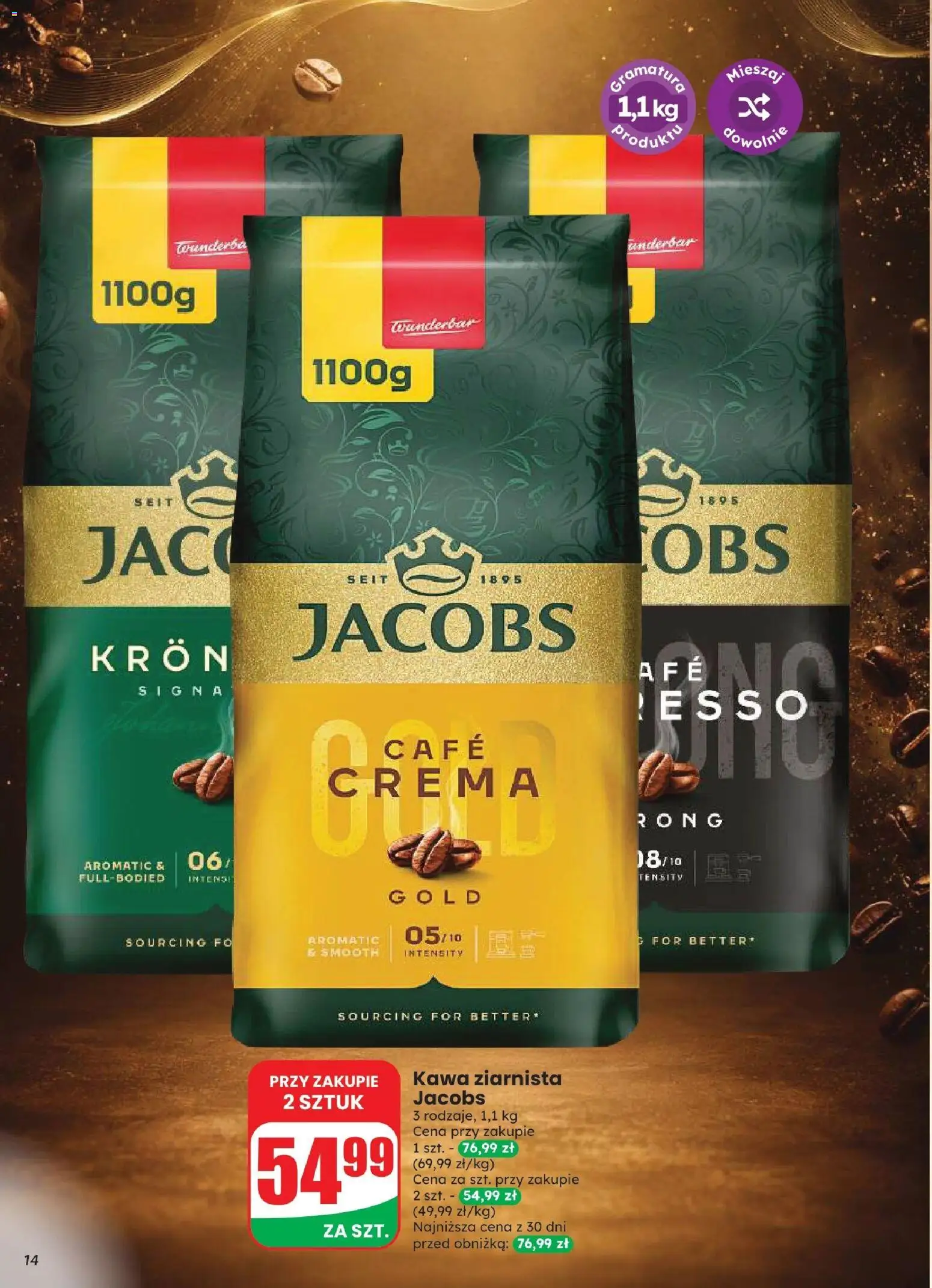 Dino gazetka od 12.08.2026 | Strona: 14 | Produkty: Jacobs, Kawa ziarnista, Kawa