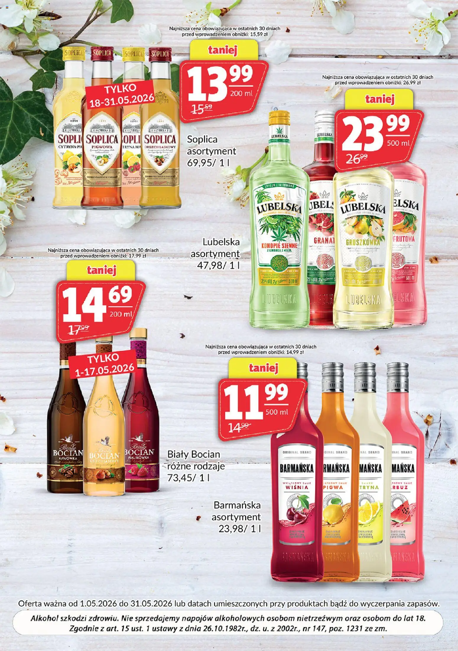 Prim Market gazetka - Oferta alkoholowa od 01.05.2026 | Strona: 2 | Produkty: Cytryna, Pigwa, Mięta, Alkohol