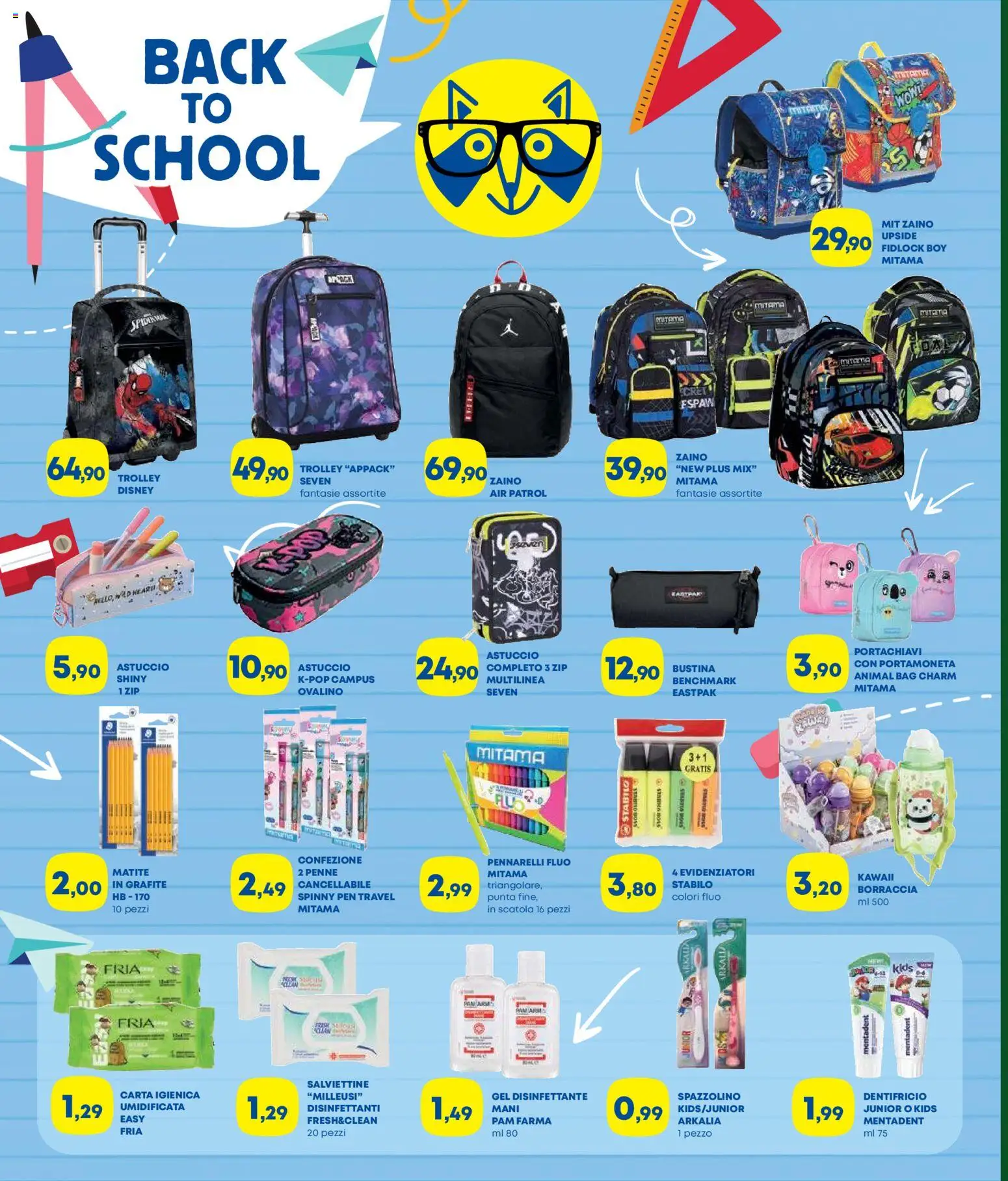 Volantino Panorama del 16/07/2026 | Pagina: 10 | Prodotti: Dentifricio, Zaino, Astuccio, Trolley