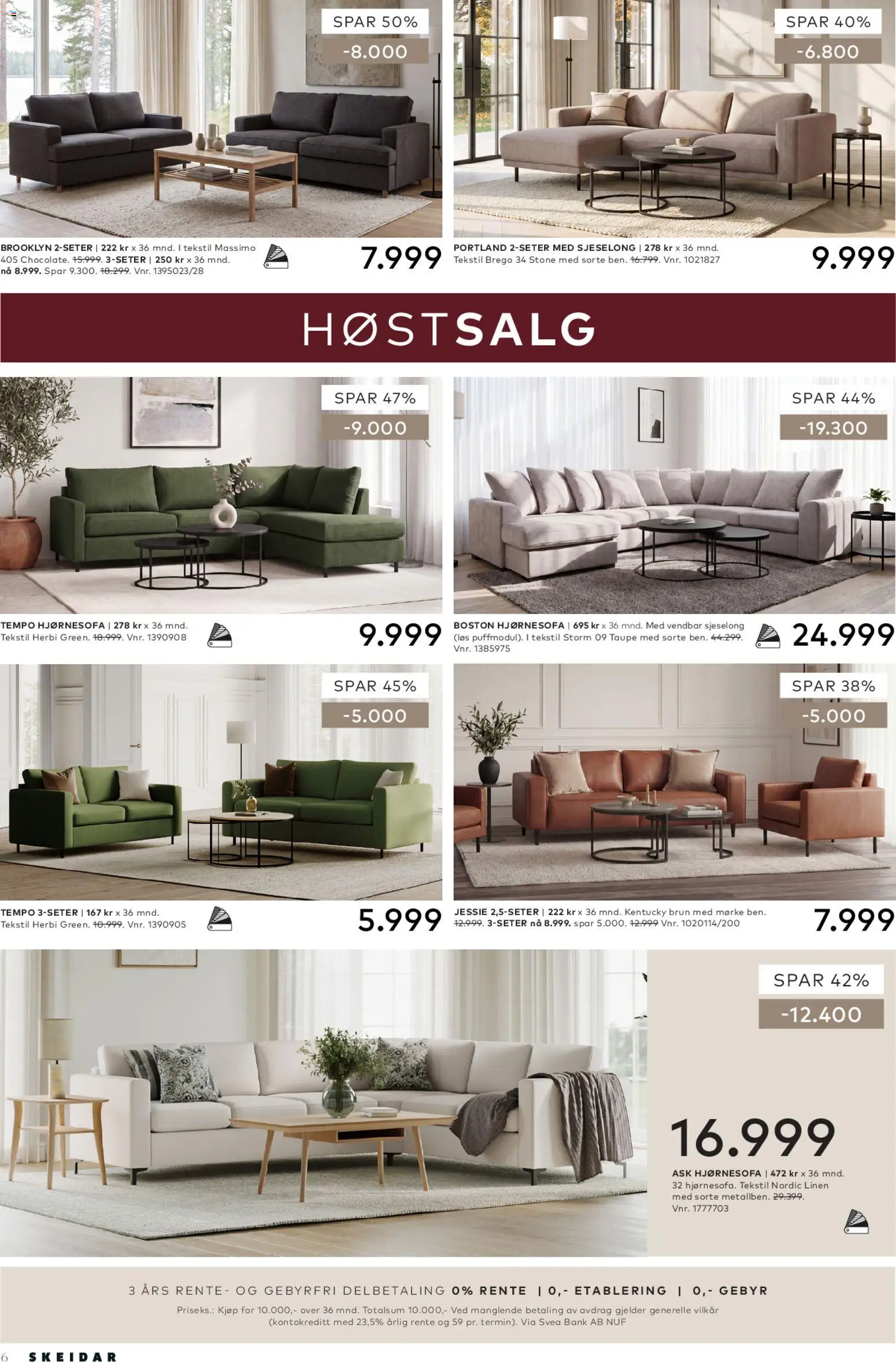 {H1} | Side: 6 | Produkter: Ved, Hjørnesofa, Sjeselong