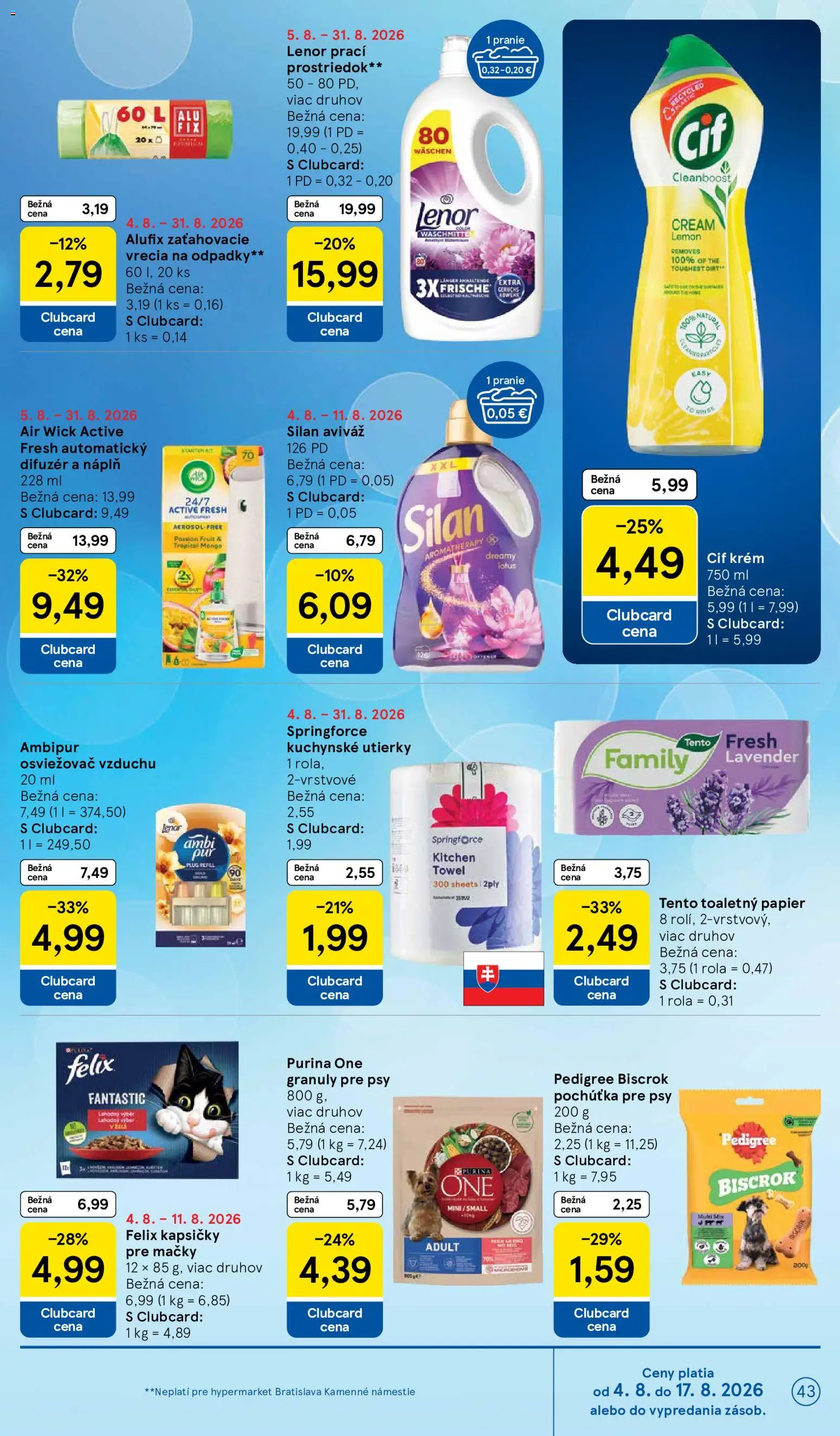 Nové Tesco akcie – leták je platný od 05.08.2026 | Strana: 43