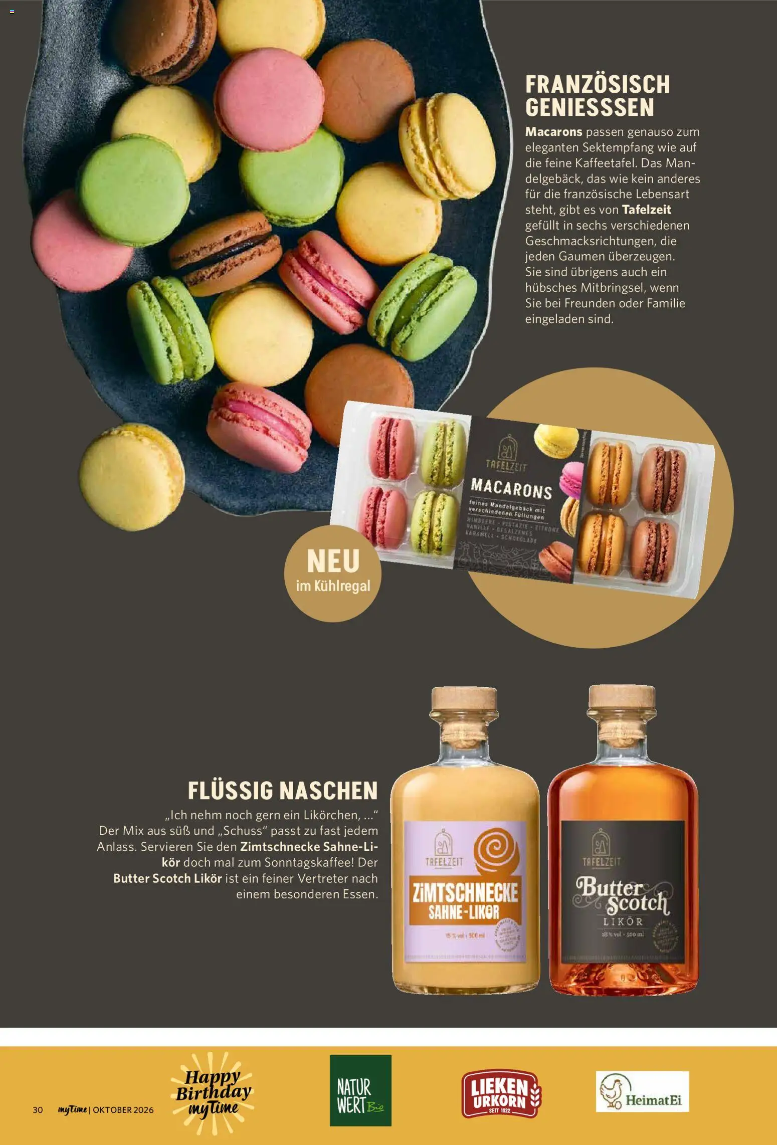 Combi myTime Oktober 2026 – gültig ab 01.10.2026 | Seite: 30 | Produkte: Butter, Likör, Vanille