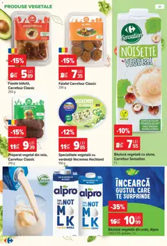 Ofertele Carrefour valabile de la 14.10.2026 | Pagină: 21 | Produse: Carrefour Classic, Alpro, Hochland, Verdeață