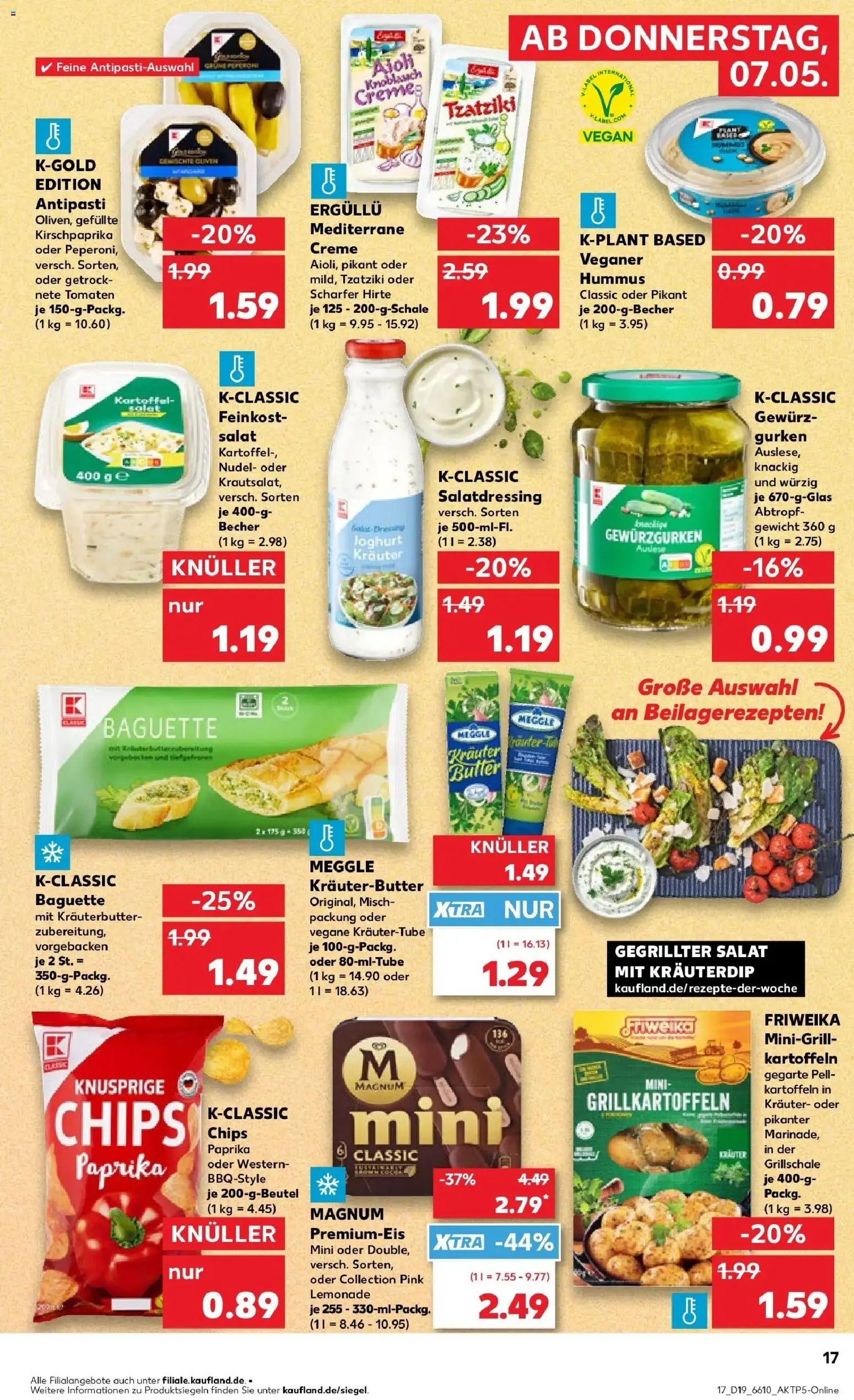 Prospekt Kaufland ab 04.05.2026 » Angebote Online zum Blättern | Seite: 22 | Produkte: Kräuterbutter, Tomaten, Paprika, Chips
