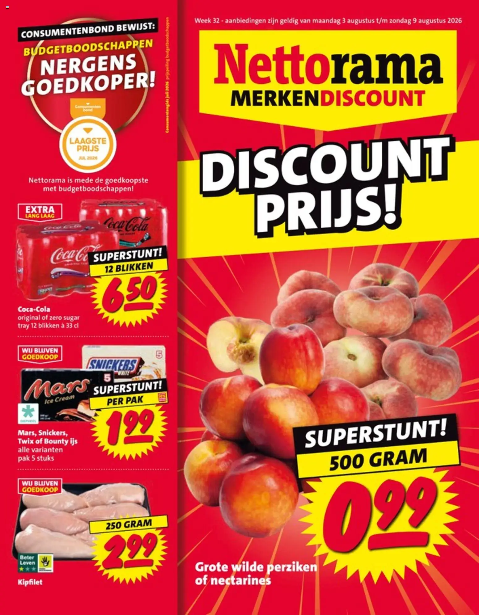 {H1} | Pagina: 1 | Producten: Nectarines, Mars, Twix, Perziken