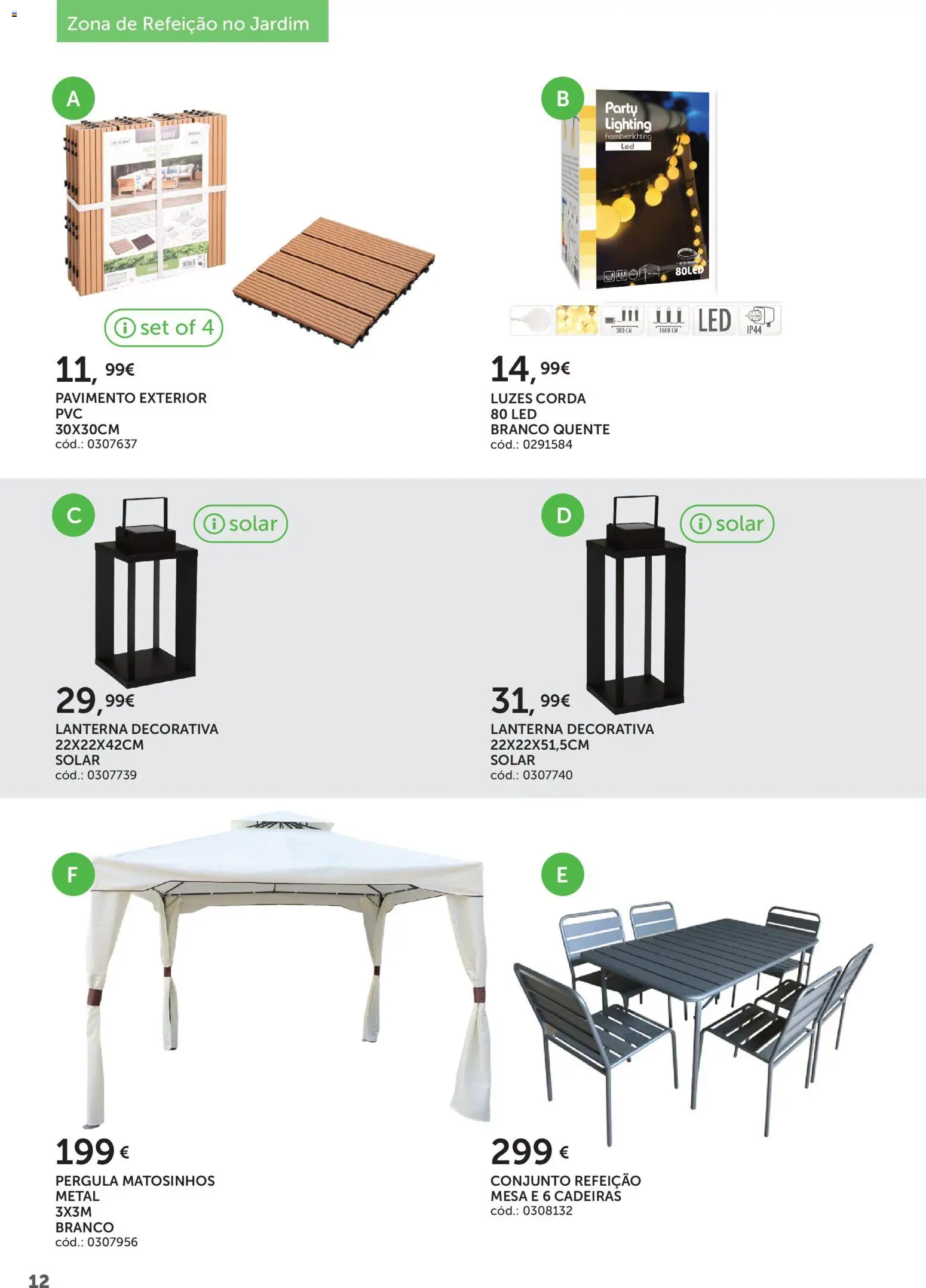 Agriloja folheto │ válido de 30.04.2026 | Página: 12 | Produtos: Cadeiras, Pavimento exterior, Corda, Lanterna