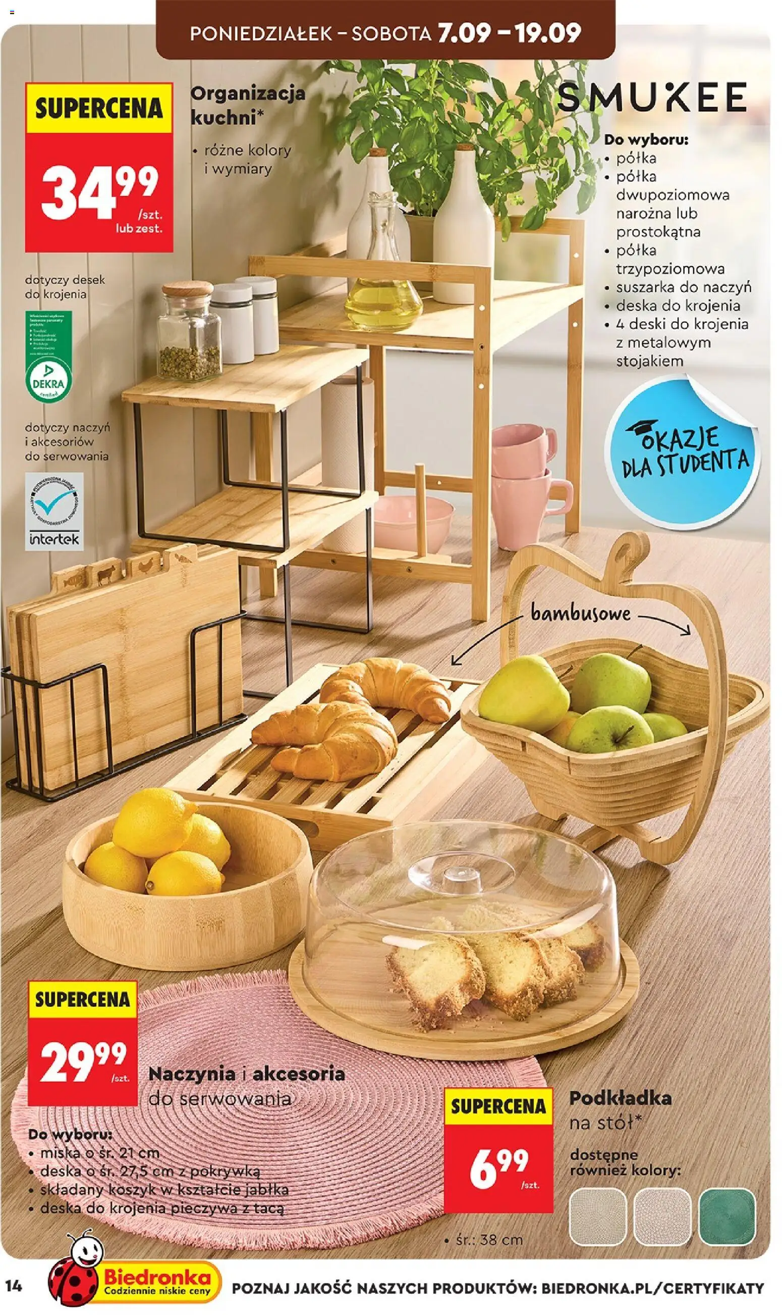 Biedronka Polsko leták - Hity i inspiracje od 05.09.2026 | Strana: 14 | Produkty: Jablka, Miska