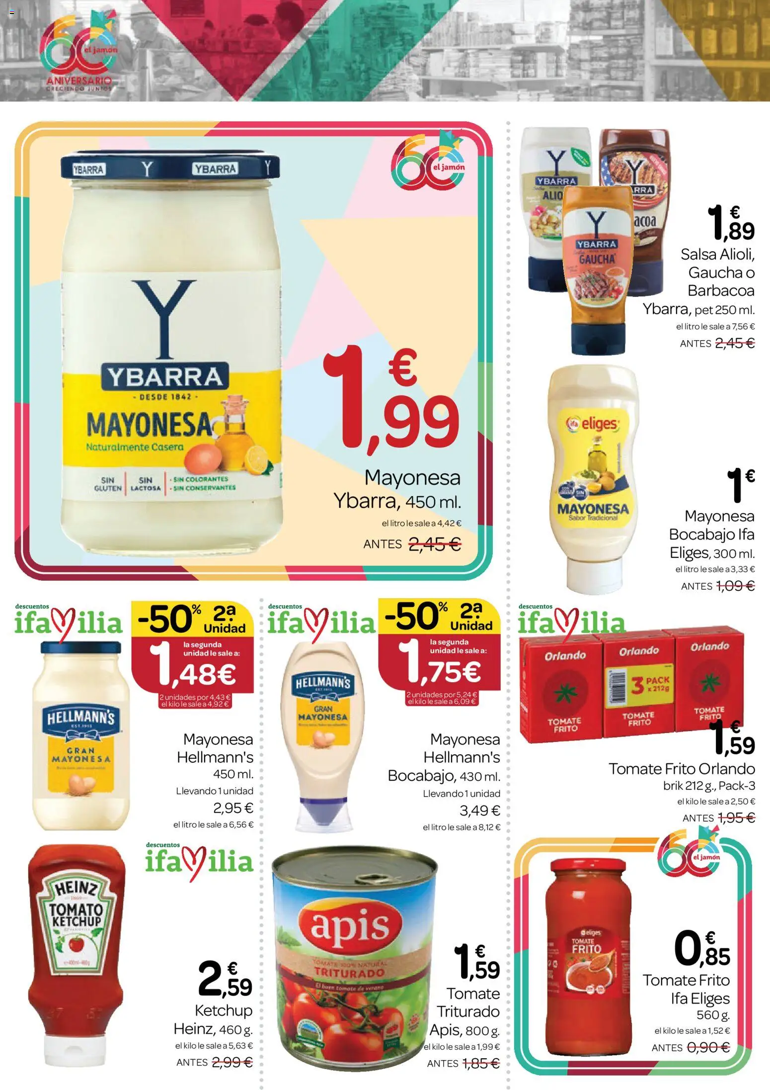 Supermercados El Jamón folleto │ válido desde el 27/08/2026 | Página: 16 | Productos: Kétchup, Jamón, Tomate, Barbacoa