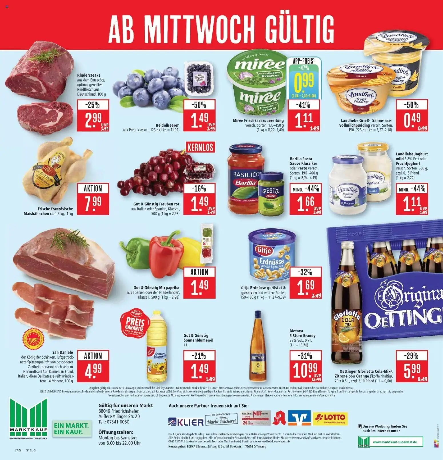 Marktkauf Prospekt Friedrichshafen (ab 28.09.2026) » Angebote online | Seite: 30 | Produkte: Cola, Fruchtjoghurt, Metaxa, Rindfleisch