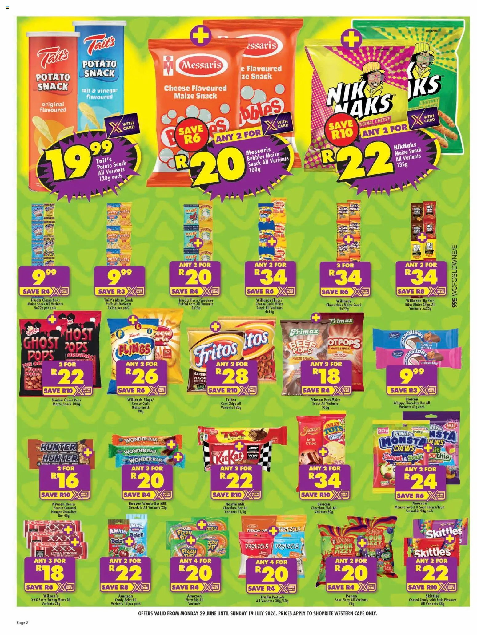 New Shoprite catalogue – valid from 29/06/2026 | Page: 2 | Products: Corn, Chutney, Milk, Vinegar