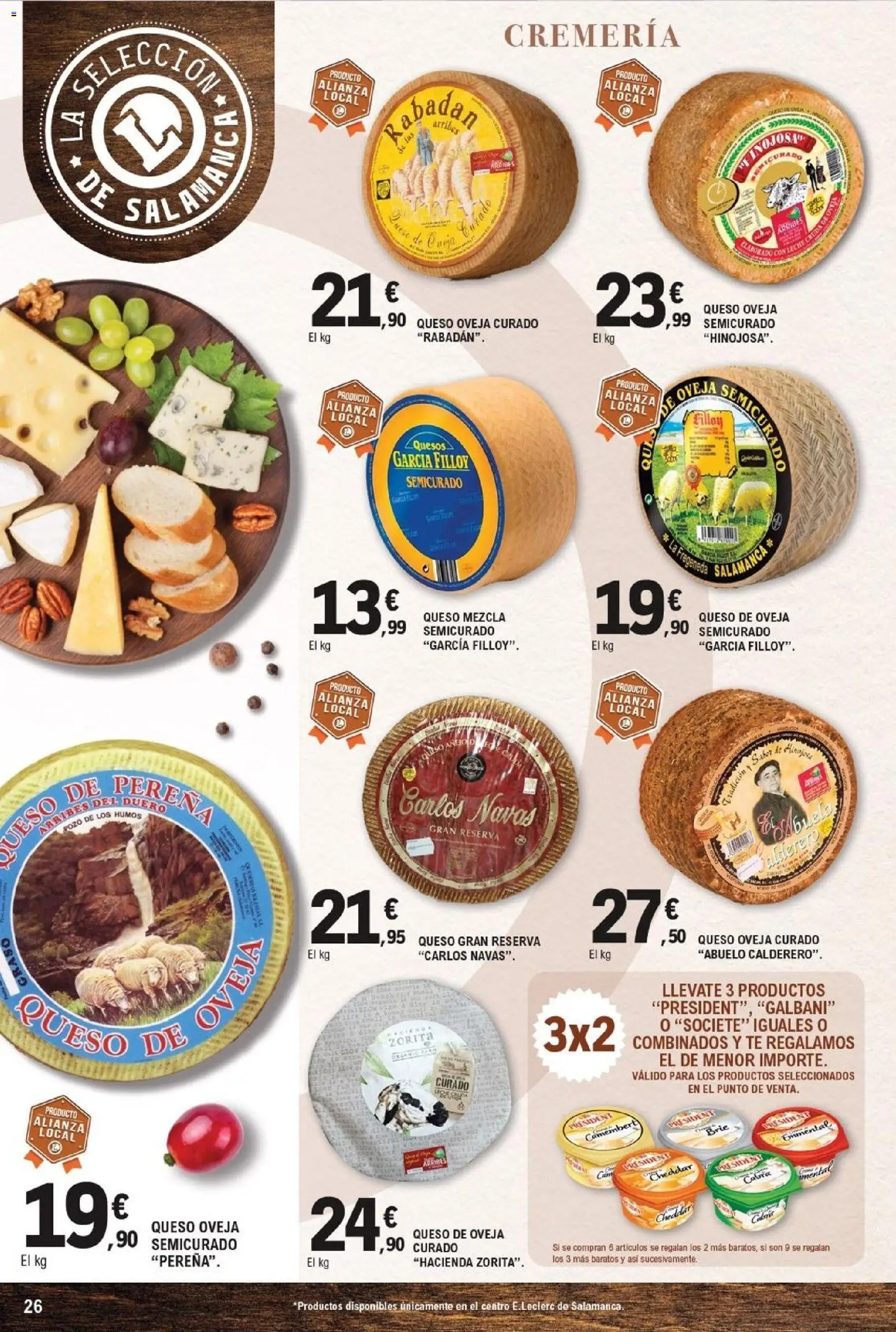 E.Leclerc folleto Salamanca │ válido desde el 23/09/2026 | Página: 26 | Productos: Queso de oveja, Queso, Té