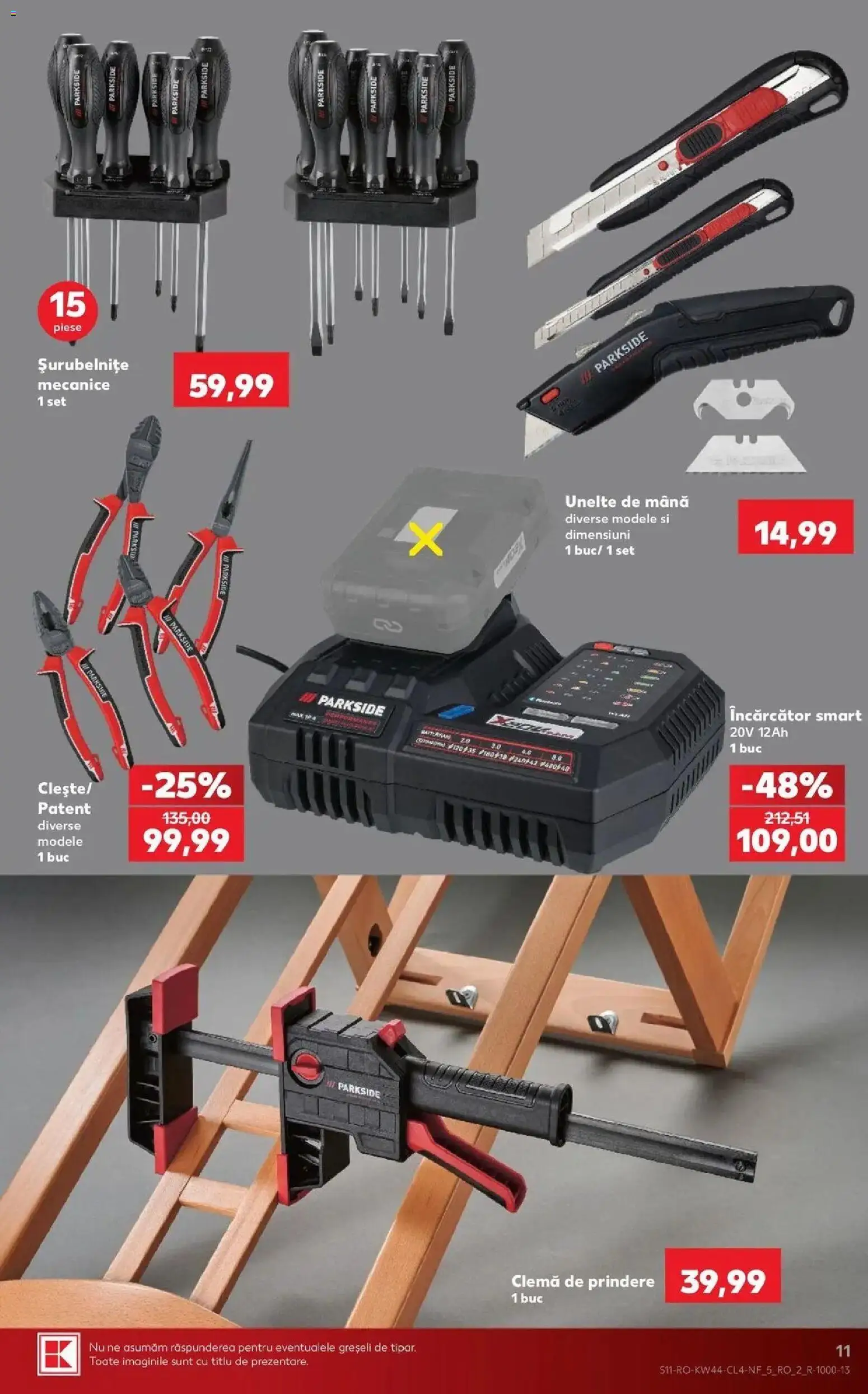 Kaufland Viseu de Sus 28.10.2026 - Revista si Oferta | Pagină: 11 | Produse: Încărcător, Parkside