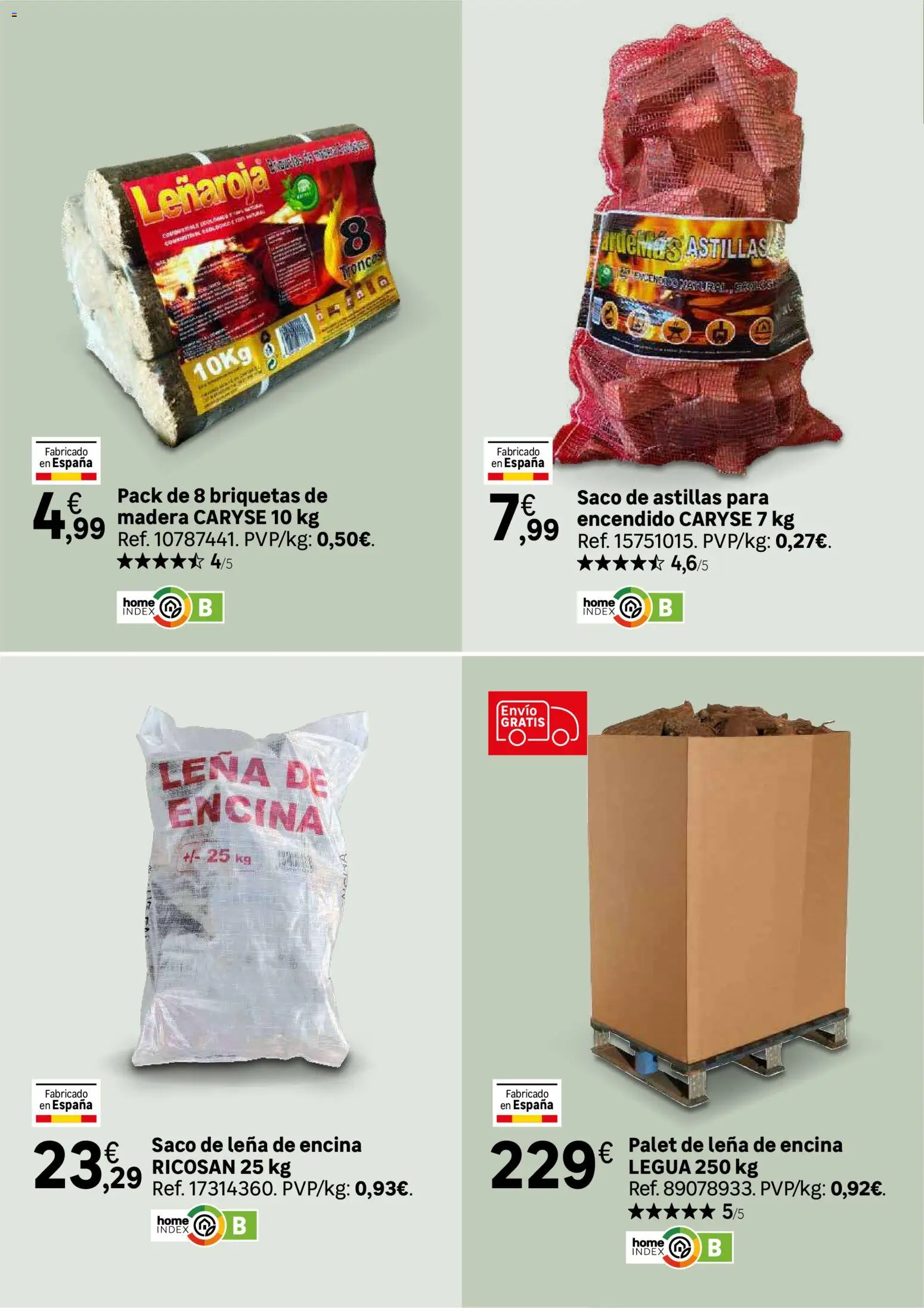 Leroy Merlin Calor en casa y mucho ahorro │ válido desde el 20/10/2026 | Página: 54 | Productos: Briquetas, Leña