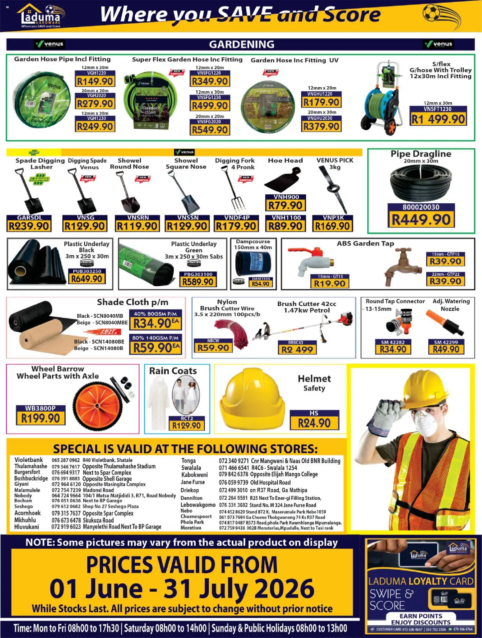 New Laduma Hardware catalogue – valid from 01.06.2026 | Page: 24 | Products: Spade, Tap, Pipe, Mango