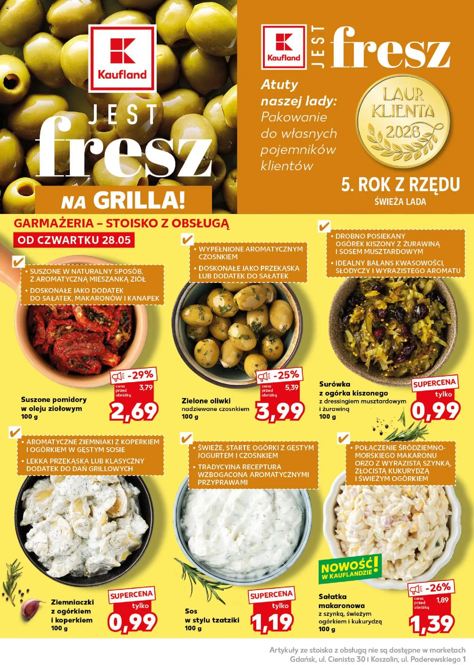 Kaufland Polsko leták - Mocny start od 01.06.2026 | Strana: 14 | Produkty: Orzo, Tzatziki
