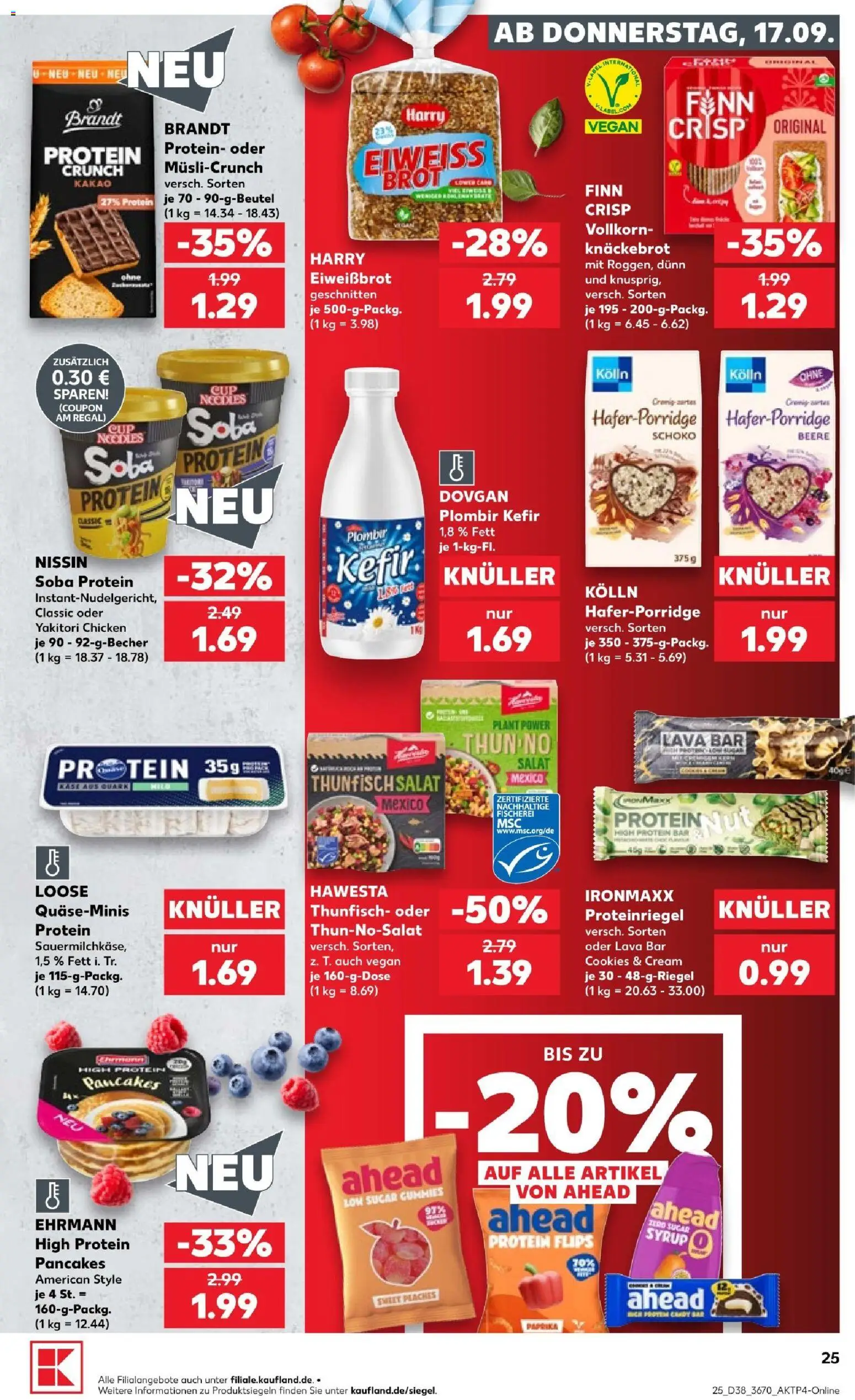 Kaufland Prospekt Hannover – gültig ab 17.09.2026 | Seite: 25 | Produkte: Kolln, Thunfisch, Brot, Salat